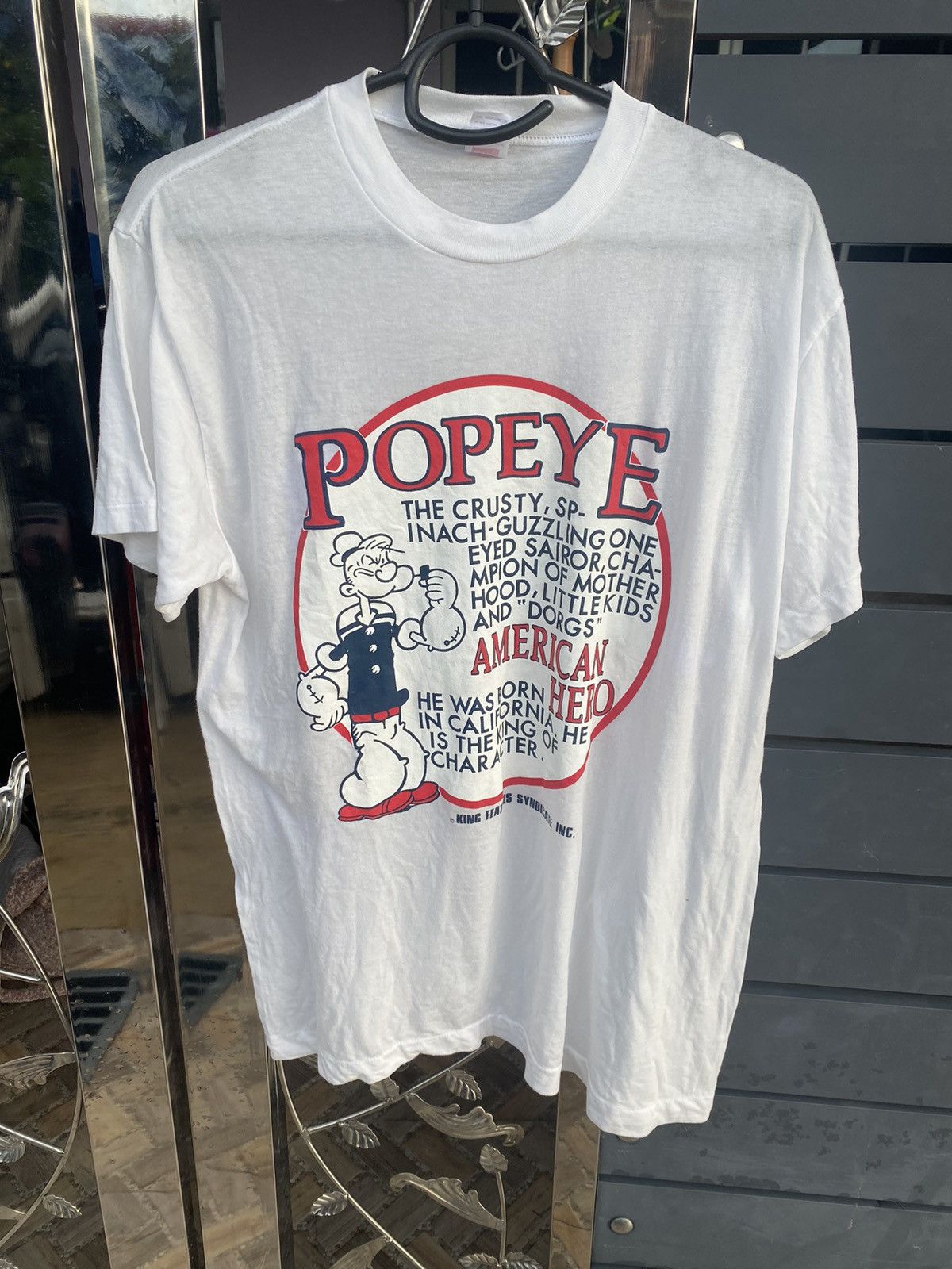 Cartoon Network × Vintage vtg 80’s popeye t-shirt Size US L / EU 52-54 / 3 - 1 Thumbnail