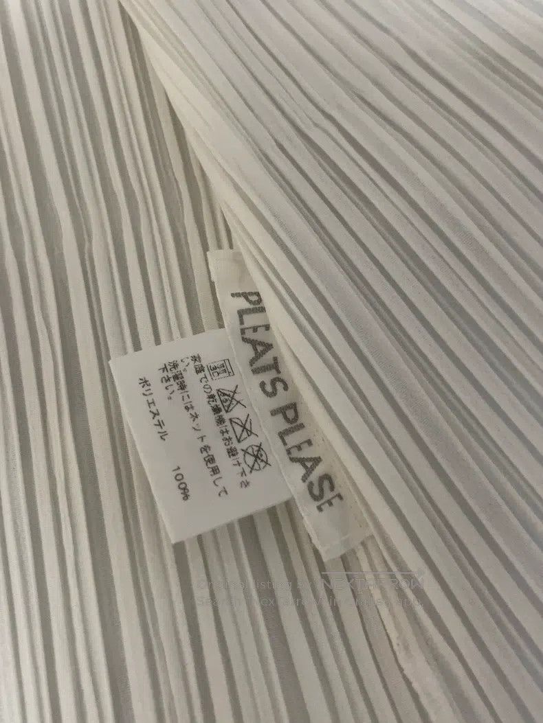 Issey Miyake Issey Miyake White Top Size L / US 10 / IT 46 - 4 Thumbnail