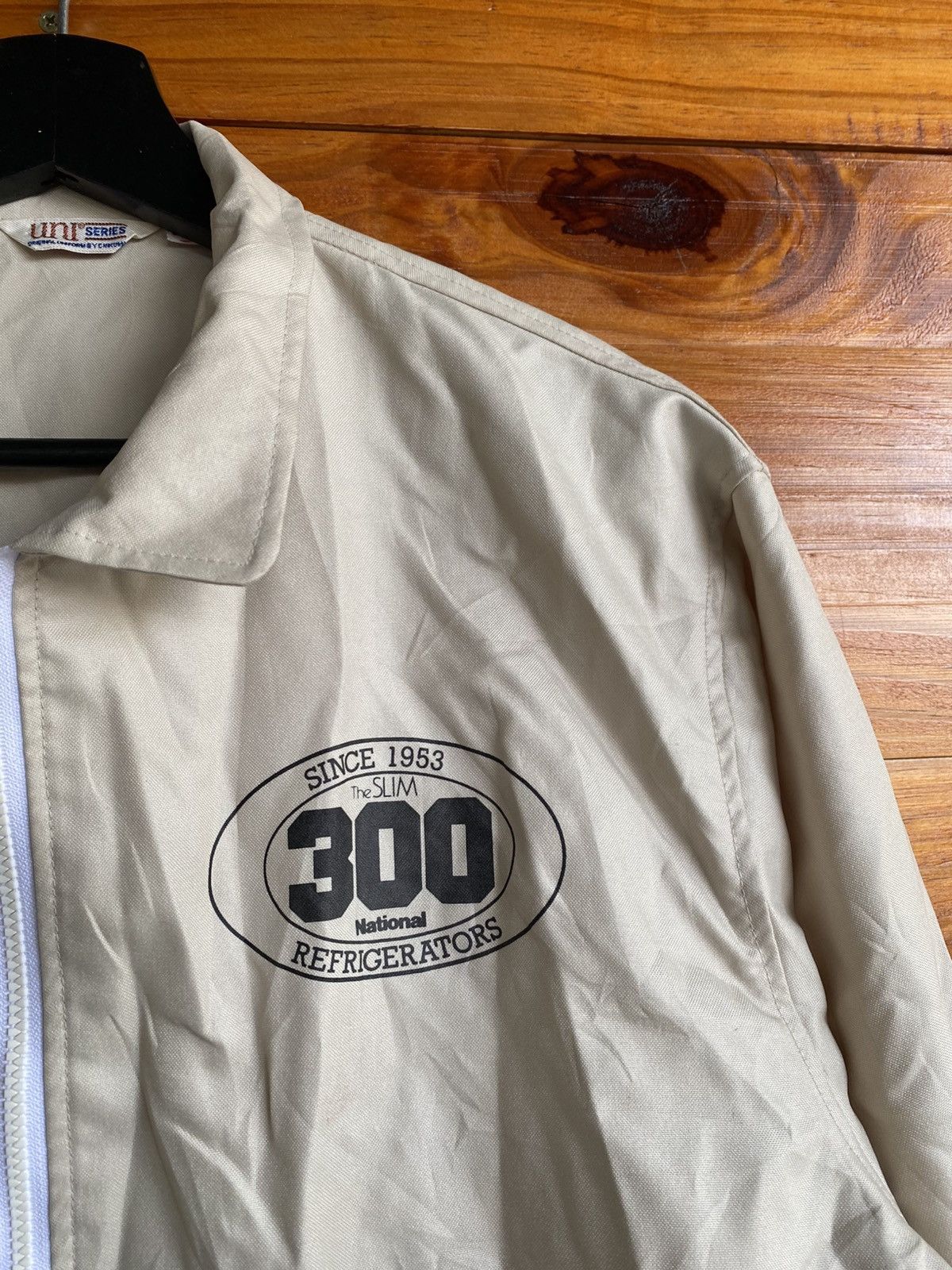 Vintage Vintage UNI Series Zip Jacket – Beige Workwear Style Jacket Size US L / EU 52-54 / 3 - 6 Thumbnail