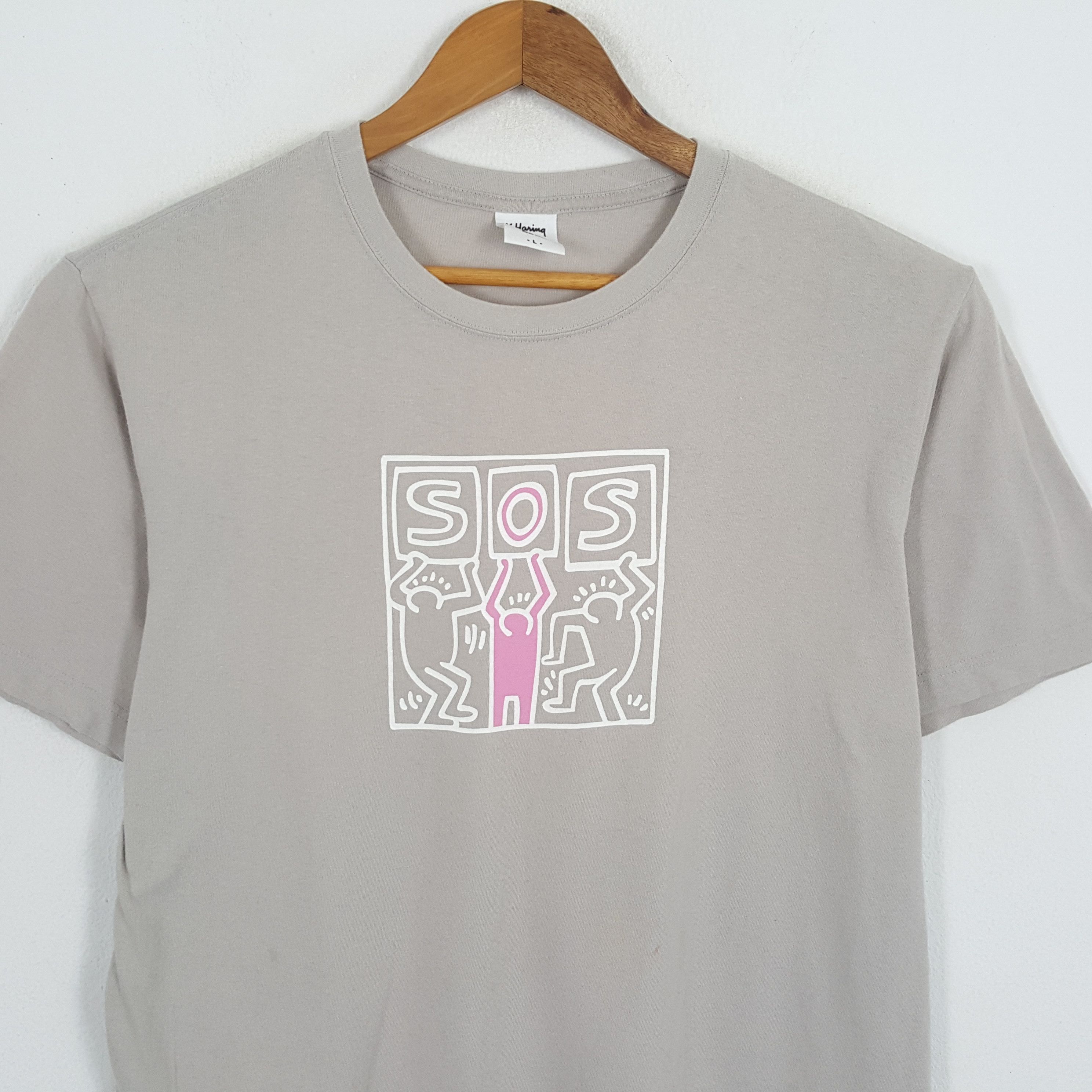 Keith Haring × Vintage Vintage KEITH HARING American Art Artist Artwork T-Shirts Size US L / EU 52-54 / 3 - 2 Thumbnail