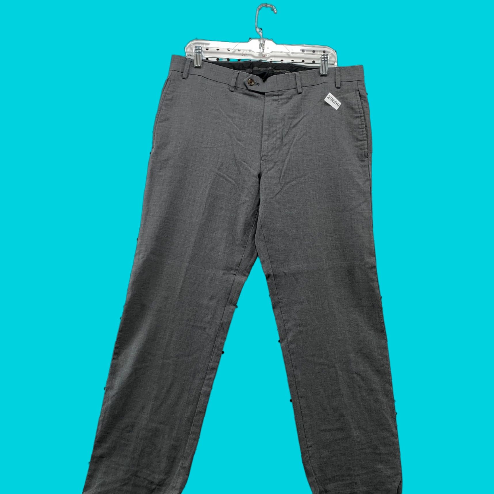 Ralph Lauren Lauren Ralph Lauren Dress Pants Mens 36x28 Gray Total Comfort Flat Front 29 Inseam Mens Pants Size US 36 / EU 52 - 1 Thumbnail