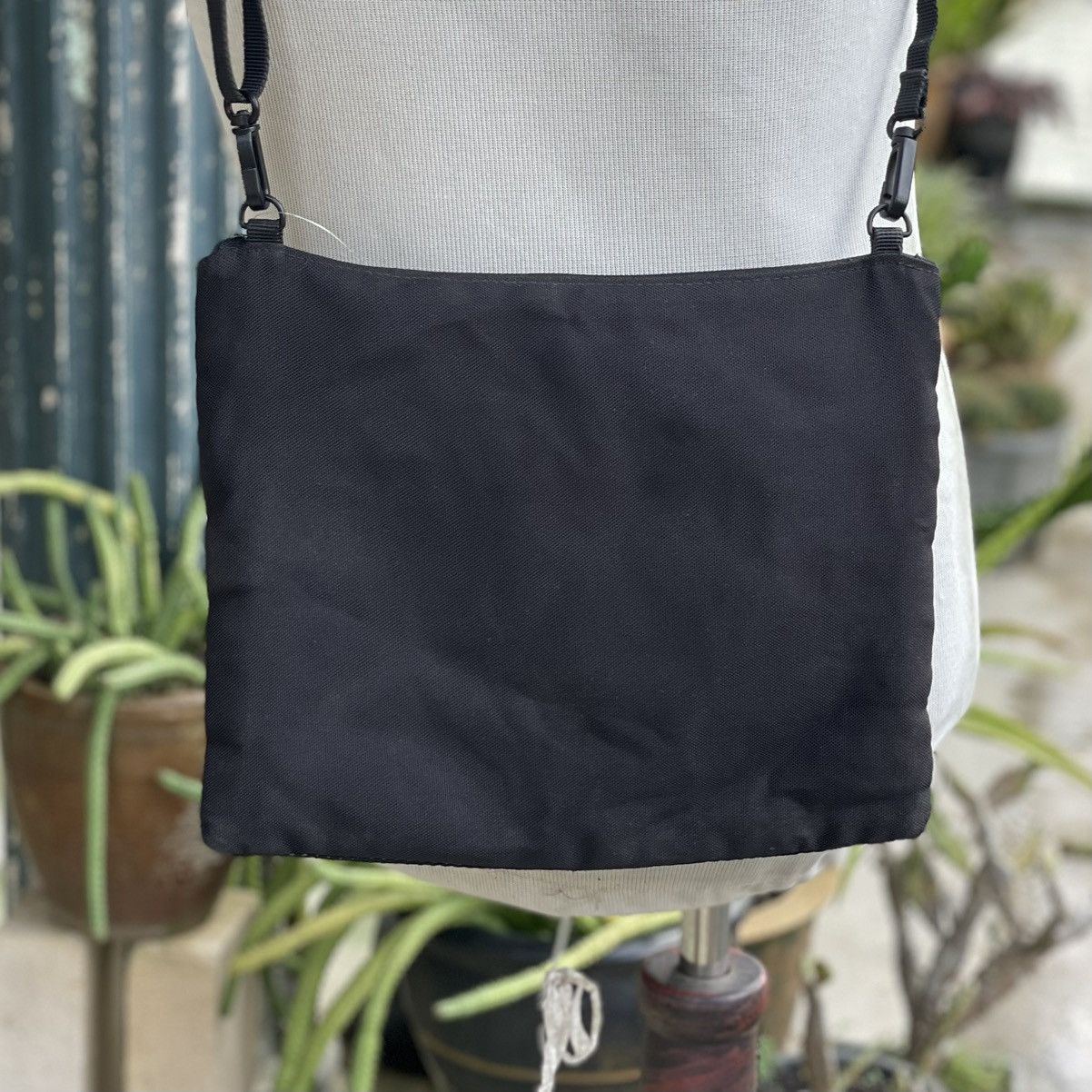 Japanese Brand Black Crossbody with Netting Front Pocket Size ONE SIZE - 3 Thumbnail