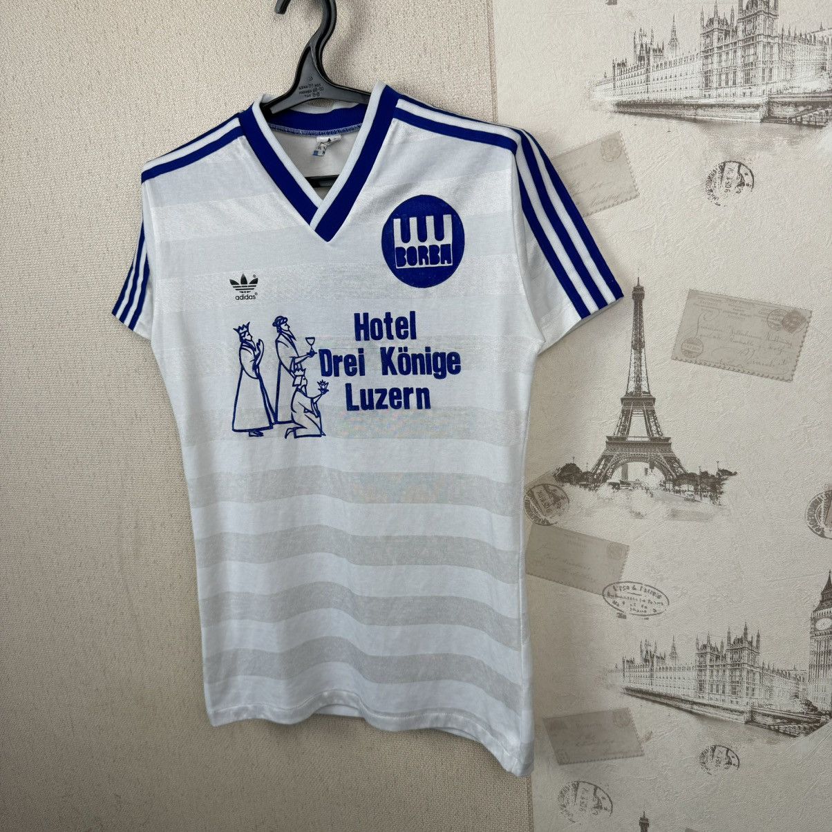 Adidas Vintage Adidas Jersey Borba West Germany Sz M Football Shirt Size US M / EU 48-50 / 2 - 4 Thumbnail