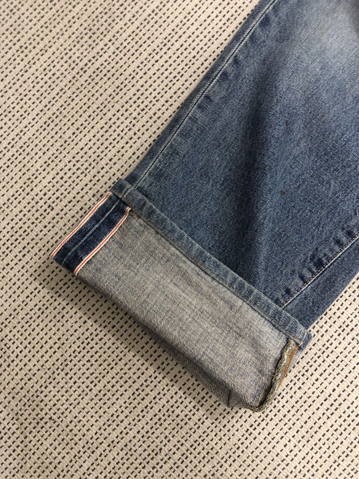 Edwin × Vintage Vintage Selvedge Redline Edwin 505 X w27 Size US 27 - 4 Thumbnail