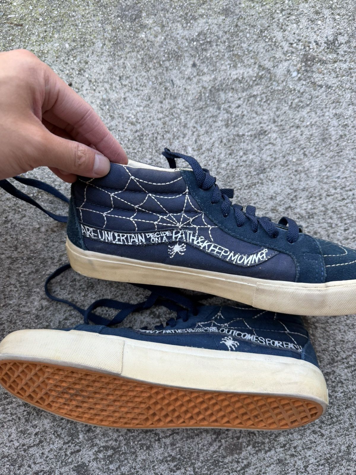 Vans × Wtaps WTAPS Vans Sk8 Mid “S” Navy Size US 8 / EU 41 - 2 Thumbnail