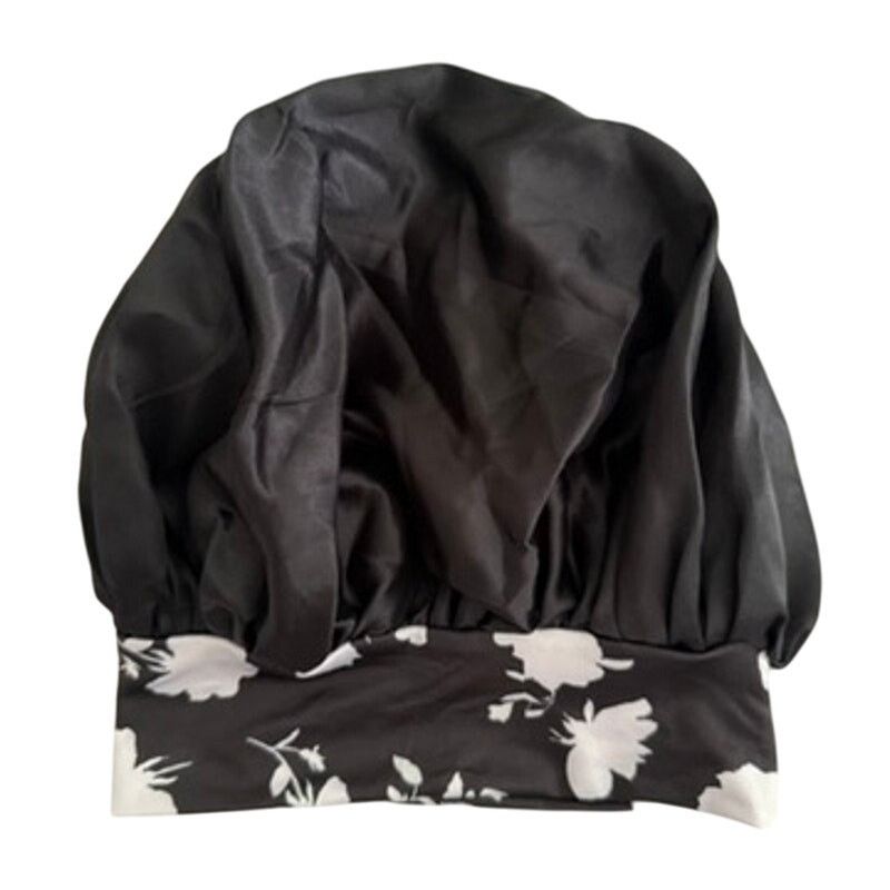 Shein 1 Piece Satin Bonnet in Black Size ONE SIZE - 2 Thumbnail