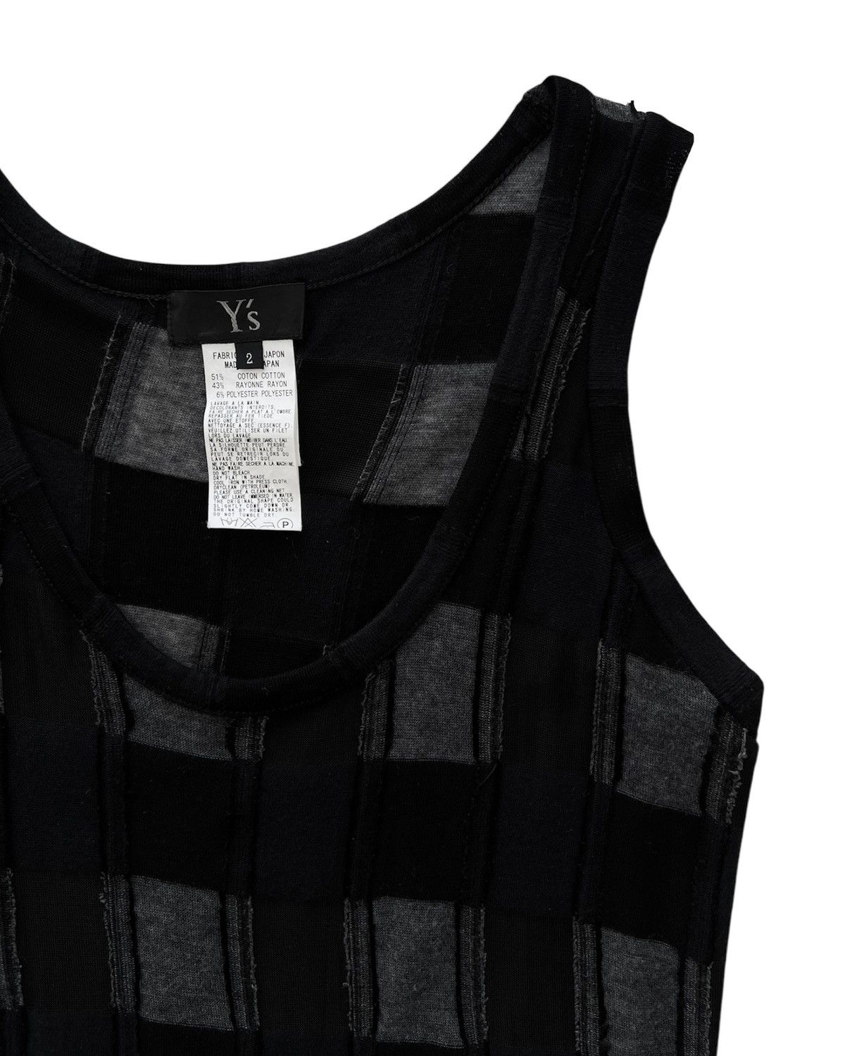 Y's × Yohji Yamamoto Y’s YOHJI YAMAMOTO TANK-TOP Size US S / EU 44-46 / 1 - 5 Thumbnail