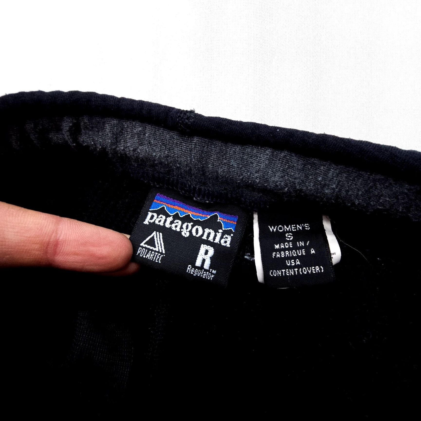 Patagonia VINTAGE Patagonia Base Layer Pants Womens Small Black USA Made Thermal Skiing Size 28" / US 6 / IT 42 - 7 Thumbnail