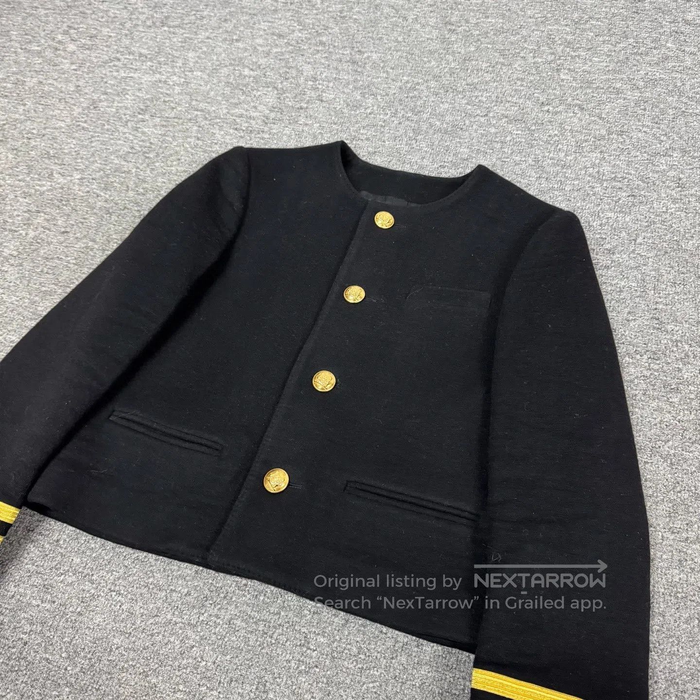Celine CELINE SIZE 34 Carriage gold buckle Karlson jacket| Size S / US 4 / IT 40 - 4 Thumbnail