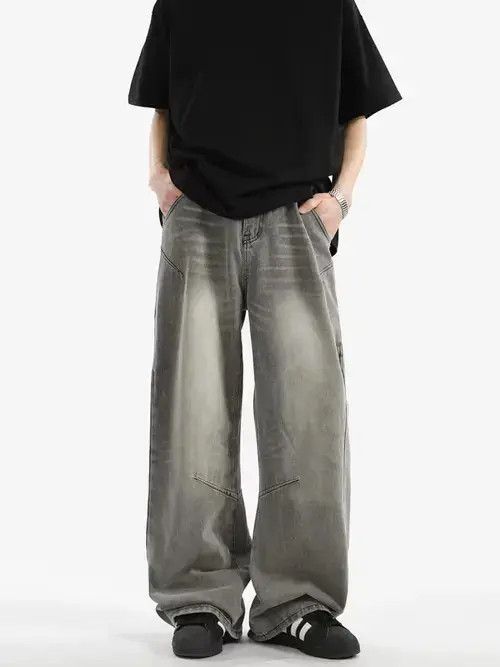 Jean High street washed and distressed baggy jeans Size US 32 / EU 48 - 2 Thumbnail