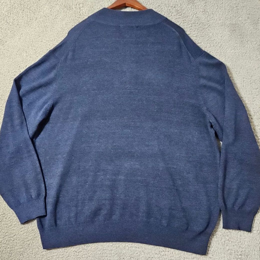 Roundtree & Yorke NWT Roundtree & Yorke Pullover Sweater 1/4 Zip Blue Jumper Size 2XL XXL Mens Size US XXL / EU 58 / 5 - 2 Thumbnail