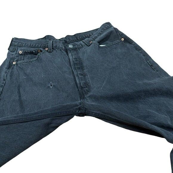 Levi's × Levi's Vintage Clothing Vintage Levis 501-0660 Jeans Mens 36x27 Faded Black, Raw Hem Size US 36 / EU 52 - 4 Thumbnail