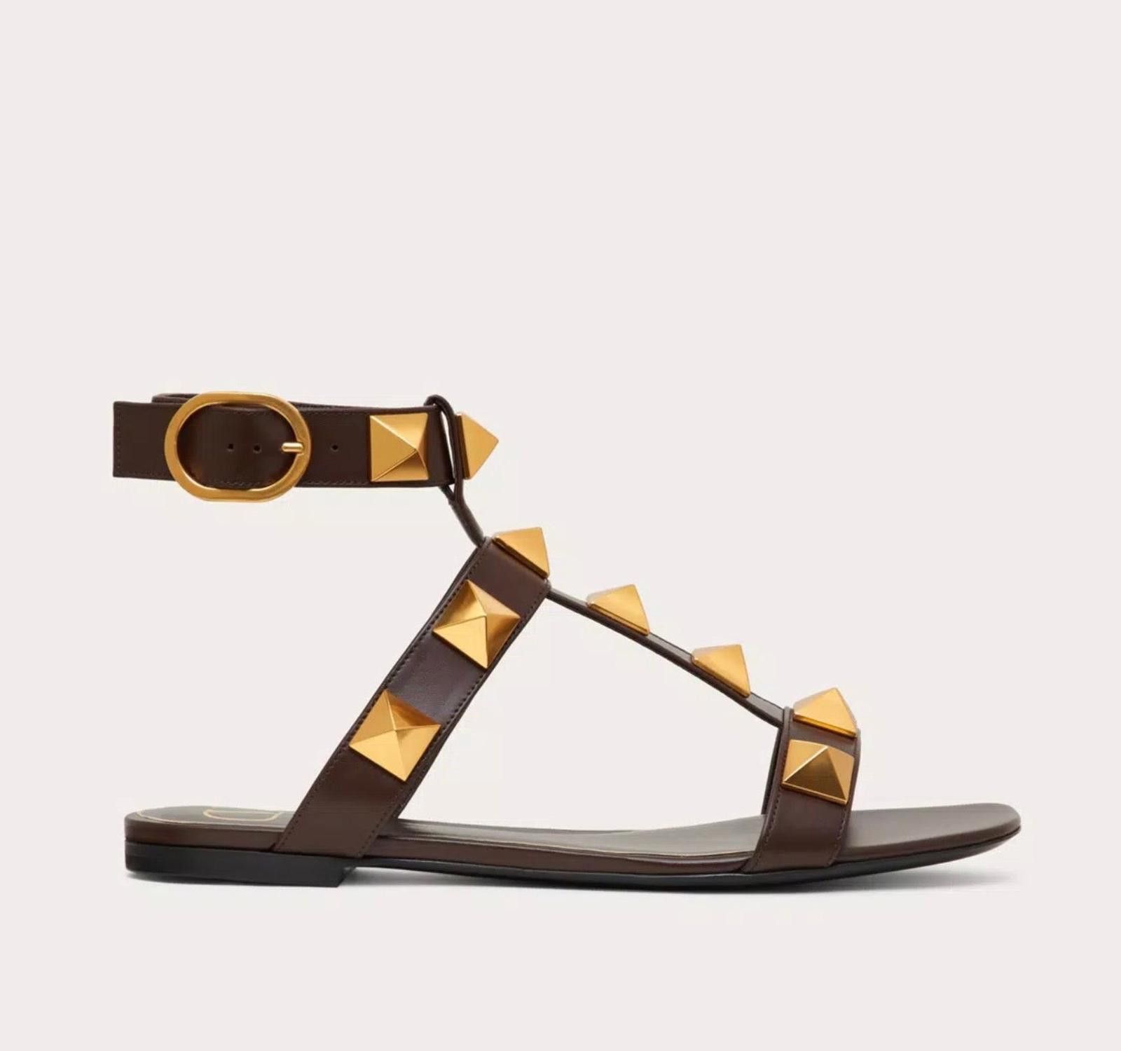 Other Valentino Roman Stud Flat Sandal Size US 7.5 / IT 37.5 - 1 Thumbnail