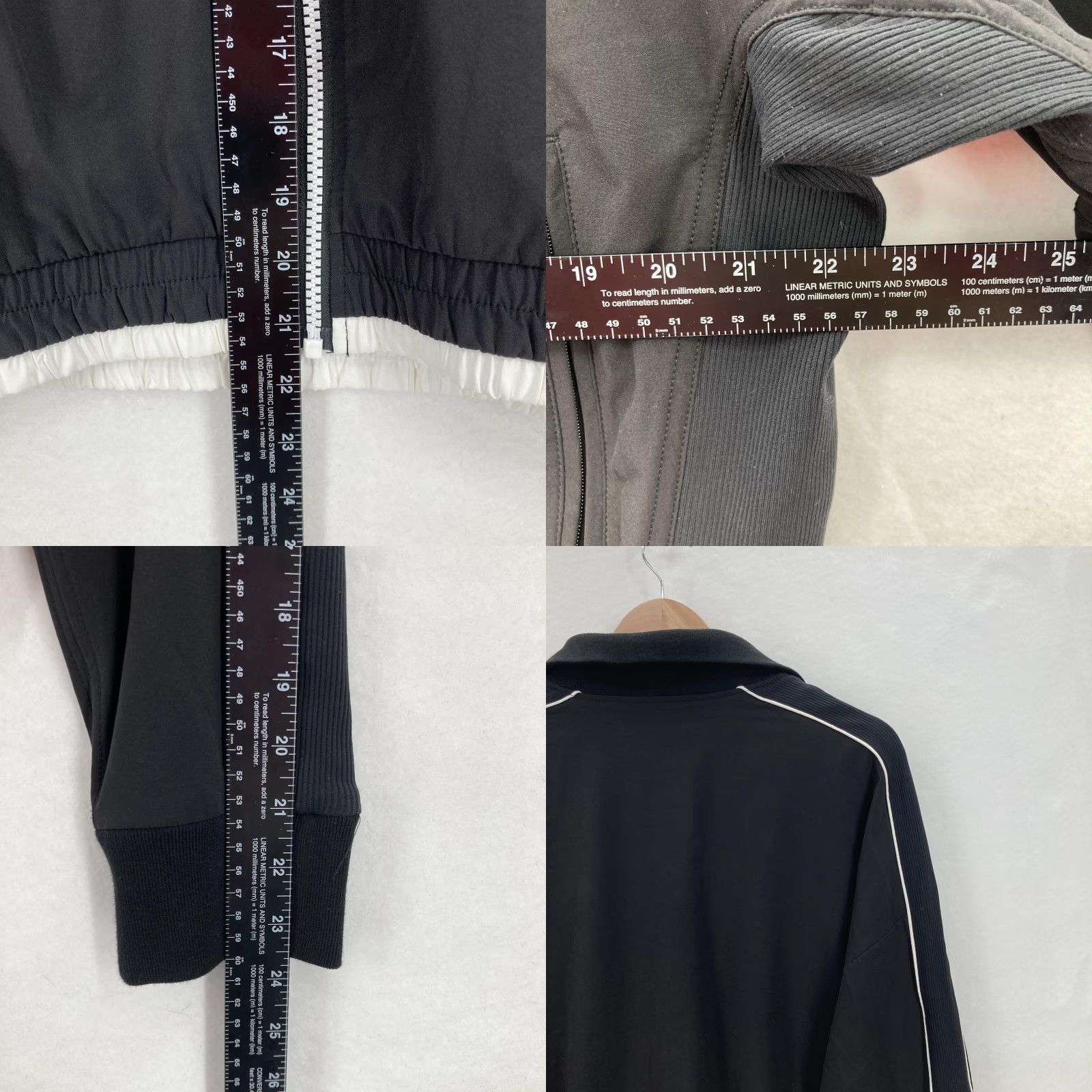Athleta Athleta Brooklyn Black and White Full Zip Track Bomber Jacket Womens Medium Gym Size M / US 6-8 / IT 42-44 - 8 Thumbnail