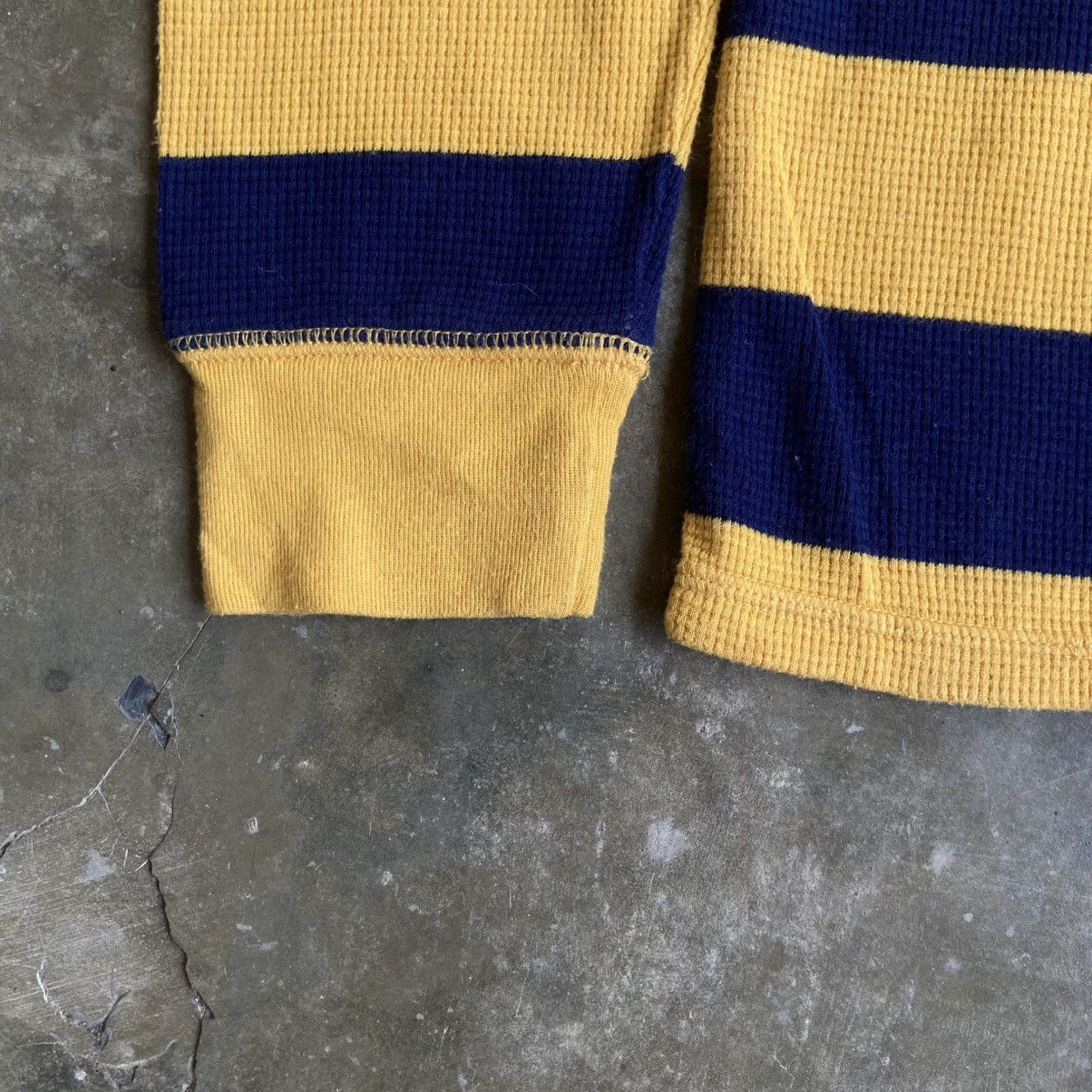 Polo Ralph Lauren Vintage Polo Ralph Lauren Thermal Waffle Striped Longslevee Size US M / EU 48-50 / 2 - 7 Thumbnail