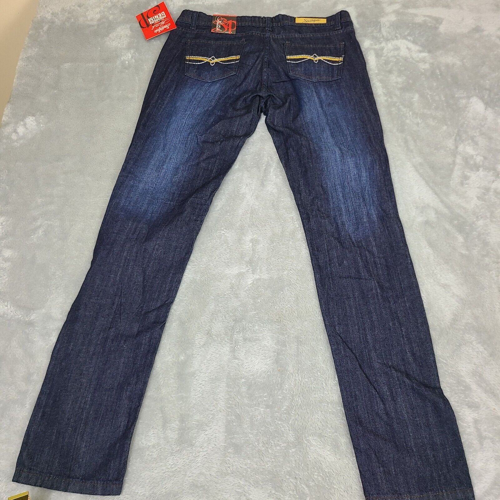 Southpole Southpole Women's Premium Denim Jeans Black Stretch Embellis Size 30" / US 8 / IT 44 - 15 Thumbnail