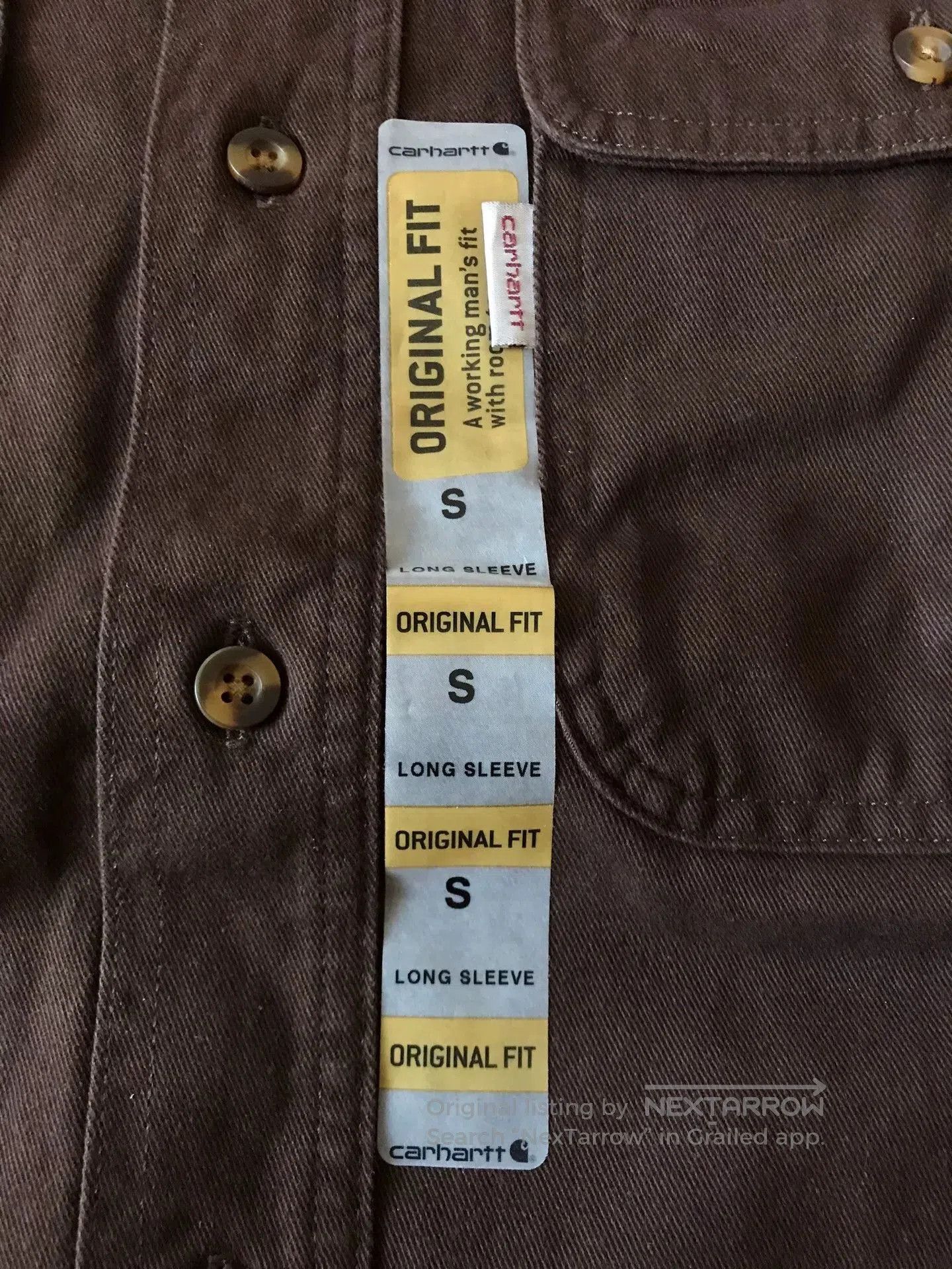 Carhartt Carhartt S09 DKB Heavy Work Shirt. Size US S / EU 44-46 / 1 - 6 Thumbnail