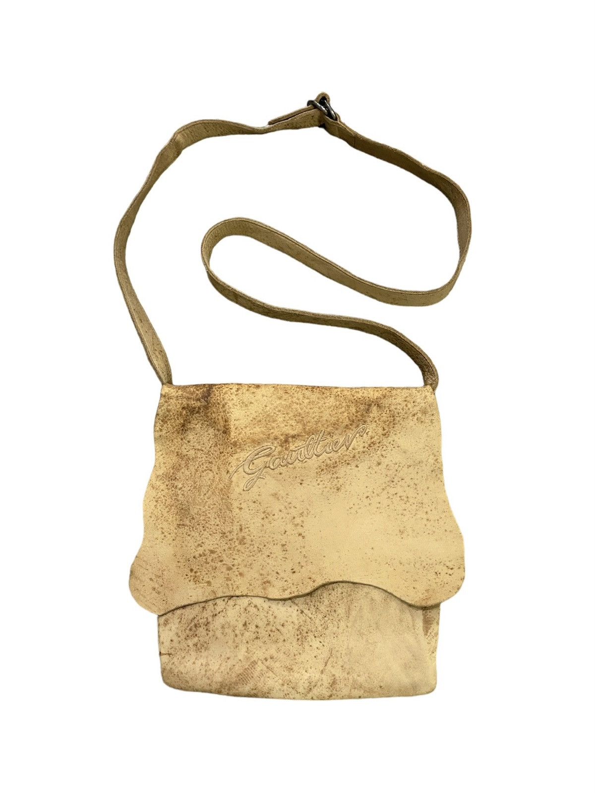 Jean Paul Gaultier Jean Paul Gaultier Raw Calf Leather Crossbody Bag Size ONE SIZE - 2 Thumbnail