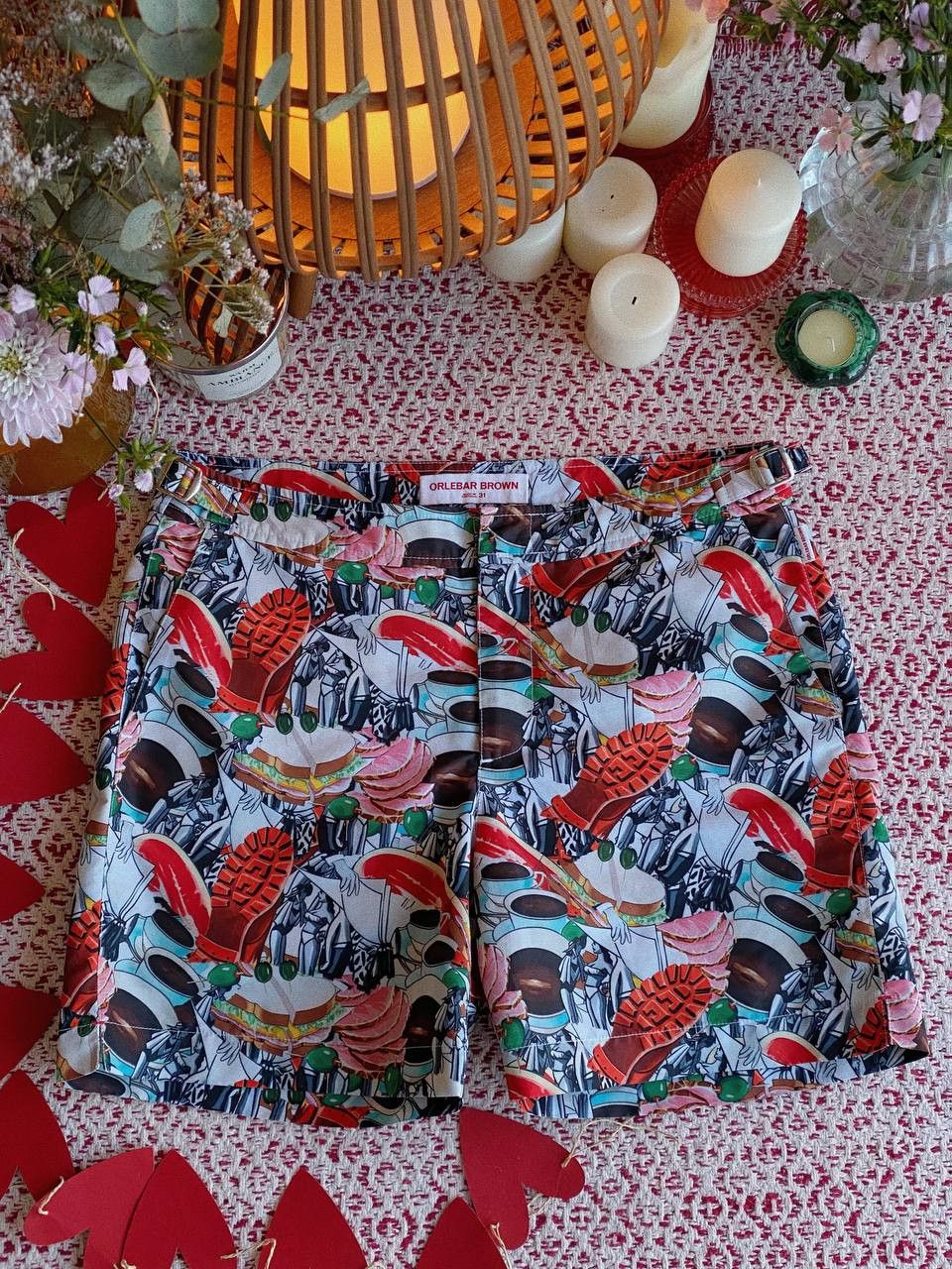 Orlebar Brown Orlebar Brown Bulldog Swim Shorts Colorful Print Size US 31 - 1 Thumbnail