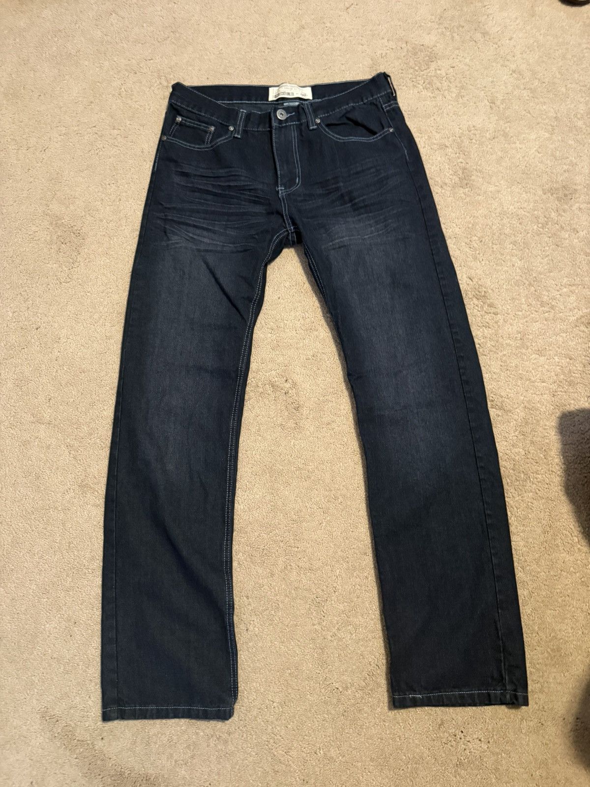 Ecko Unltd. Ecko UNLTD Dark Blue Denim Jean 32x32 Size US 32 / EU 48 - 1 Thumbnail