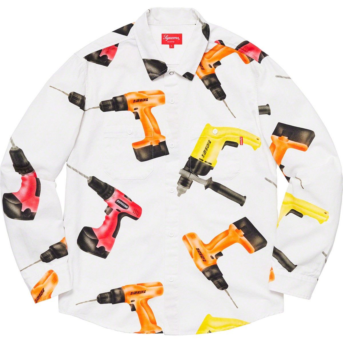 Supreme Supreme Drill Work Shirt SS19 Size US M / EU 48-50 / 2 - 1 Thumbnail