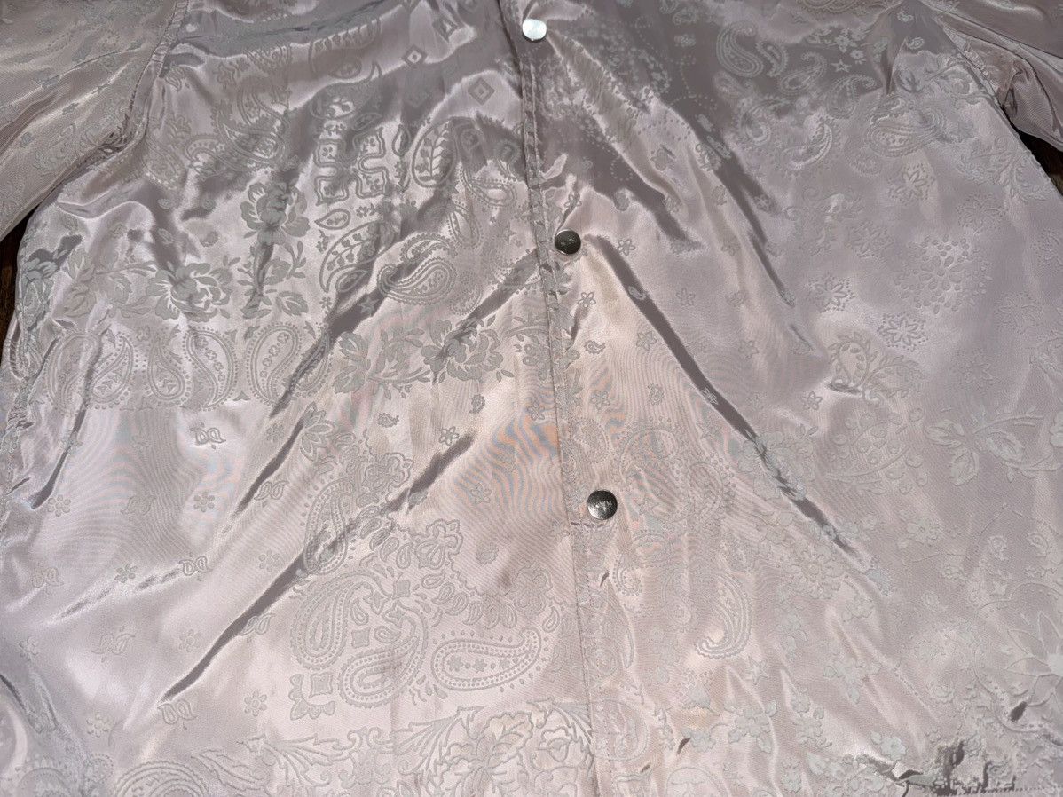 Kith KITH Silk Satin Pink Paisley Coaches Jacket SS24 Size Medium Size US M / EU 48-50 / 2 - 5 Thumbnail