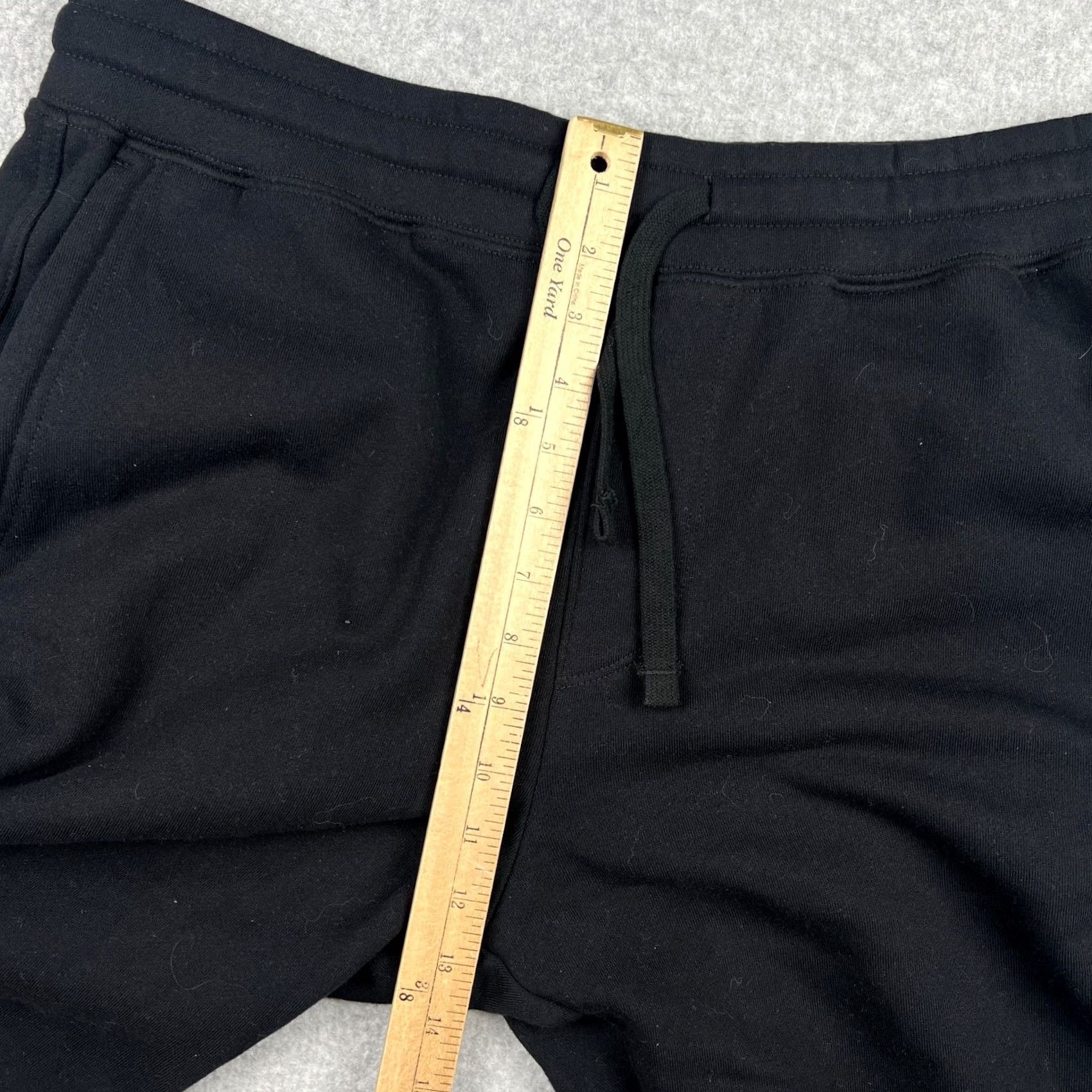 Vintage American Giant Joggers Sweatpants USA Made Large Men Black Drawstring Size US 33 - 6 Thumbnail