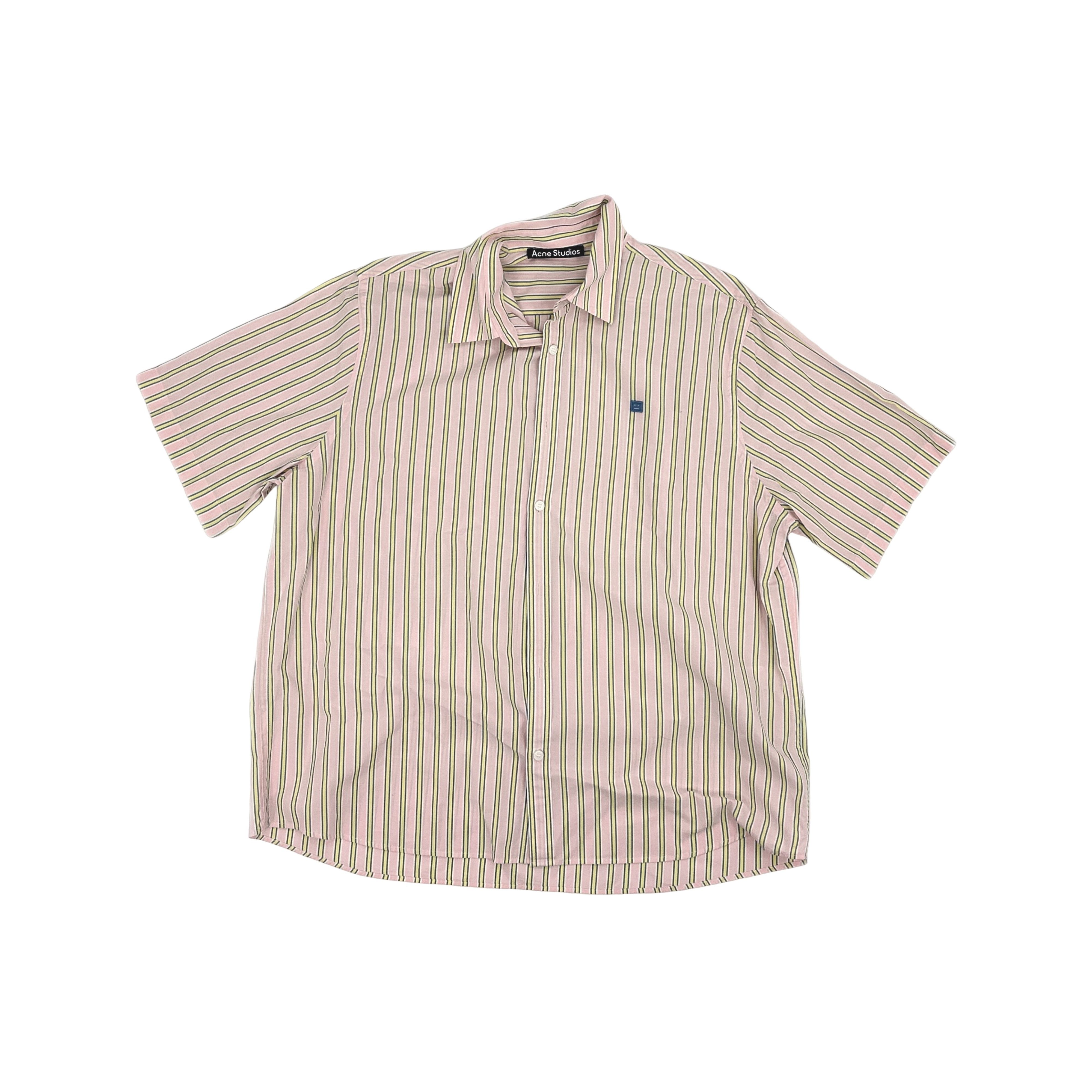 Acne Studios Acne Studios Striped Face Patch Polo Shirt Size M Size US M / EU 48-50 / 2 - 1 Thumbnail