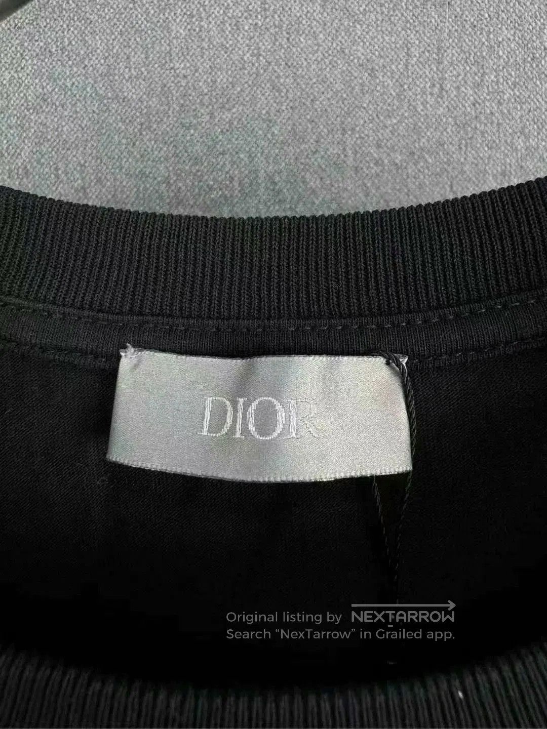 Dior dior black embroidered logo short sleeve shirt. Size US M / EU 48-50 / 2 - 4 Thumbnail