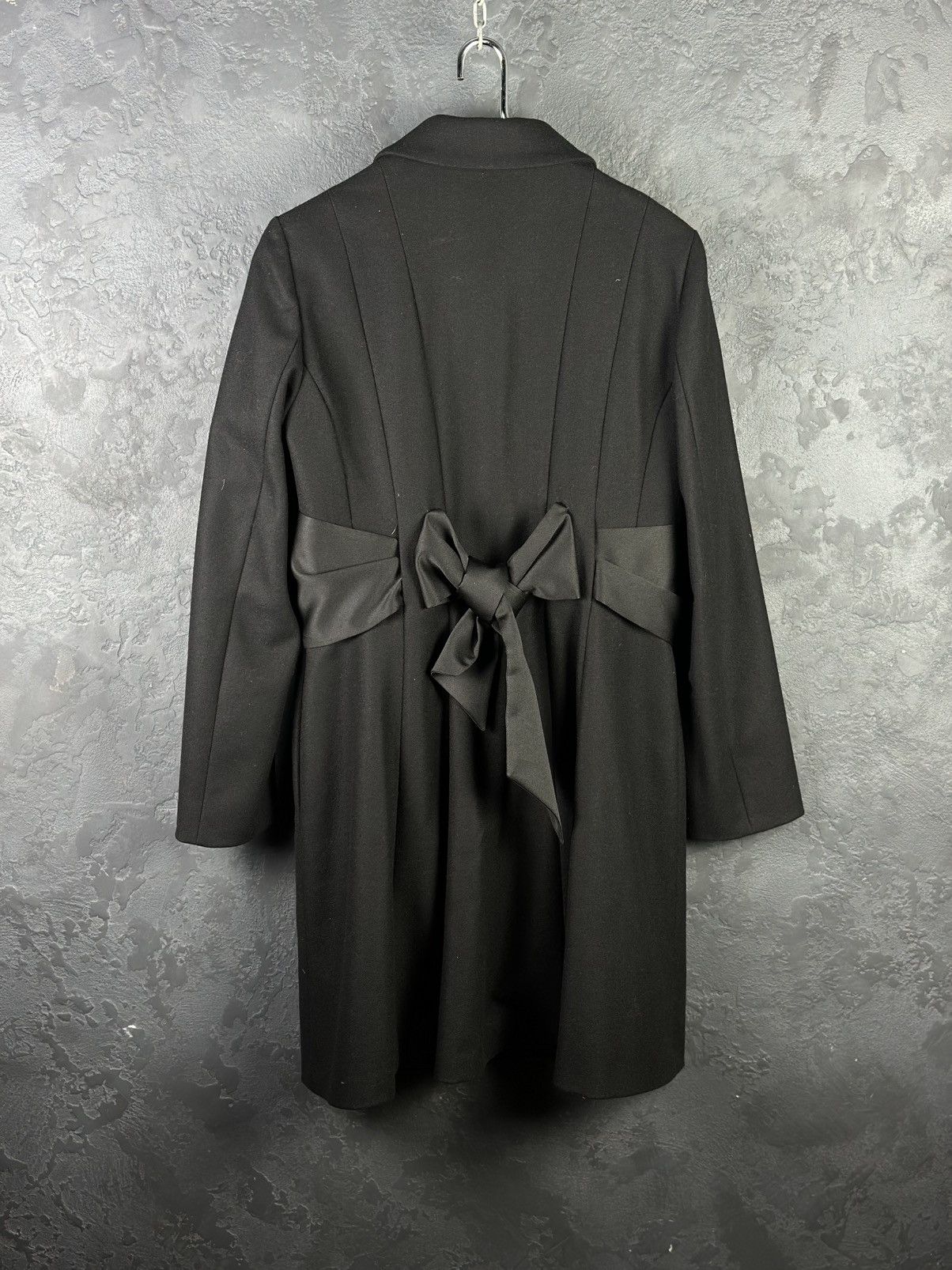 Love Moschino Love Moschino Black Wool Jackets & Women's Coat Size M / US 6-8 / IT 42-44 - 4 Thumbnail