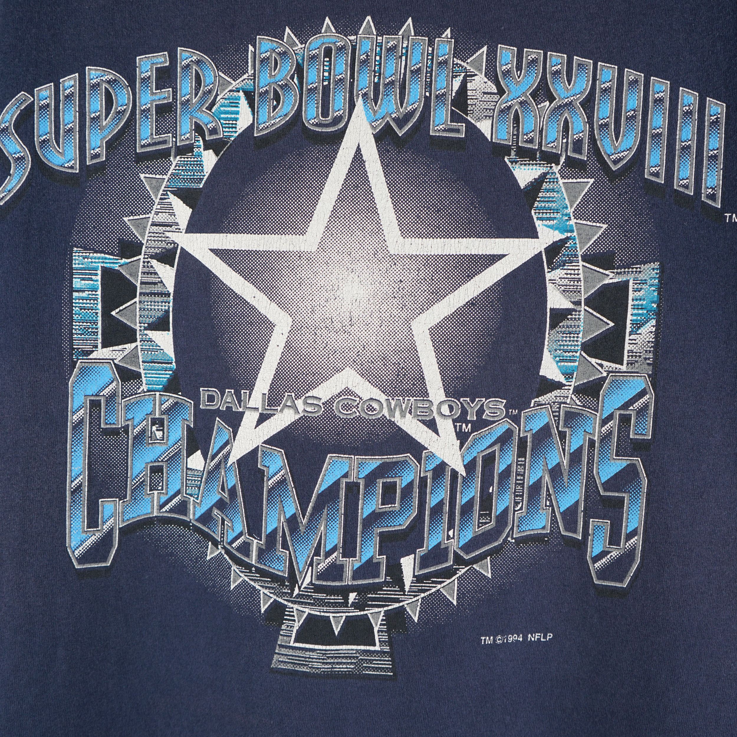 NFL × Vintage Vintage 1994 Dallas Cowboys 28 Superbowl t-shirt Size US L / EU 52-54 / 3 - 2 Thumbnail