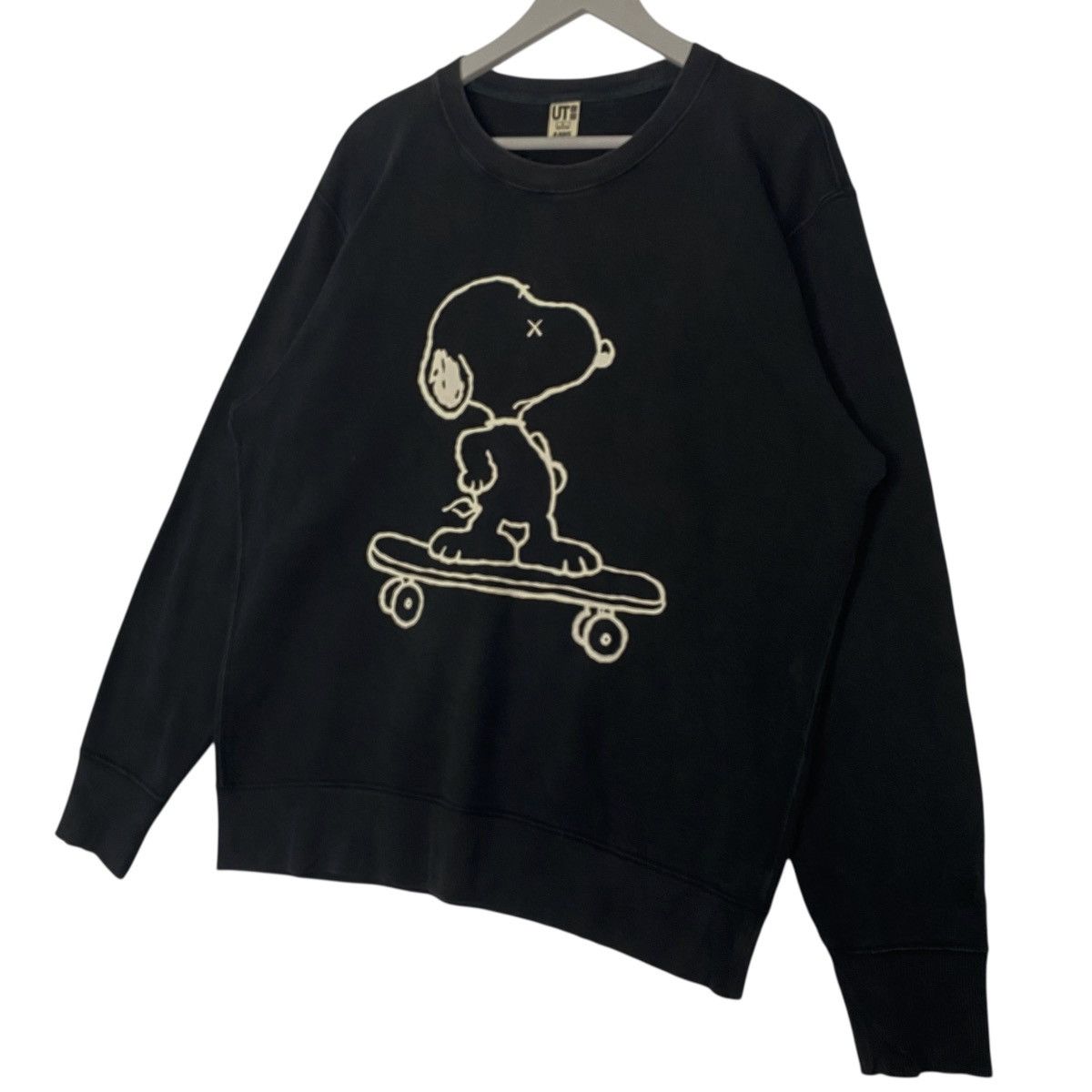 Vintage Vintage Peanuts Snoopy Black Big Logo Pullover Jumper Size L Size US L / EU 52-54 / 3 - 2 Thumbnail