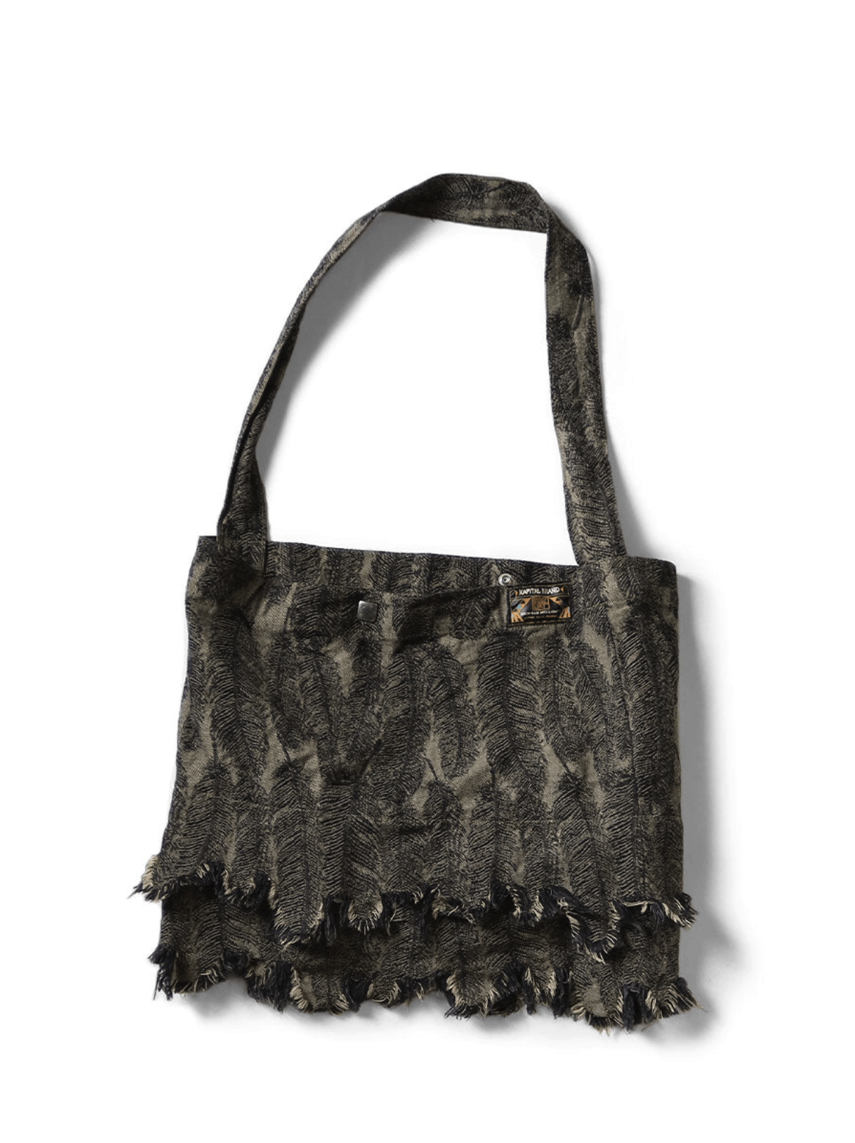 Kapital Kapital 12oz Magpie Denim Medicine Bag (Small) black beige Size ONE SIZE - 1 Thumbnail
