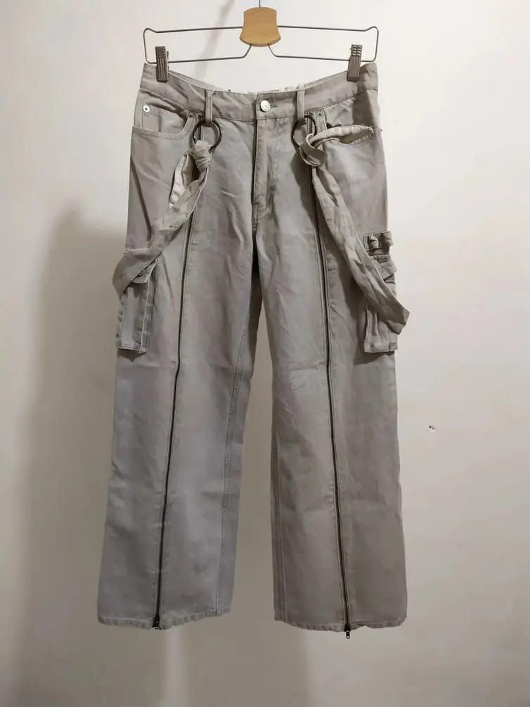 Japanese Brand Sarah Brand Cargo Long Zipper Punk Bondage pants Size US 30 / EU 46 - 4 Thumbnail