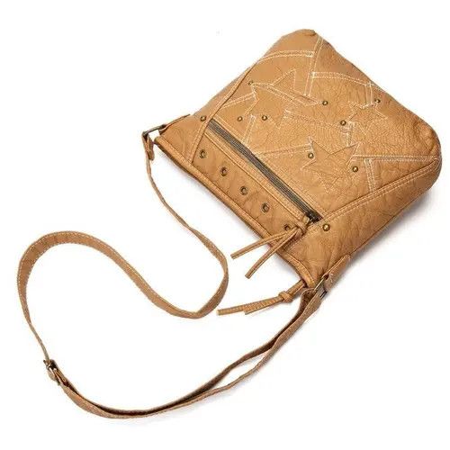 Vintage Shoulder Bag Star Patchwork Jeans Size ONE SIZE - 4 Thumbnail