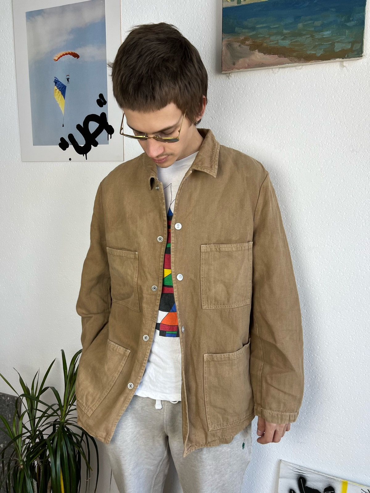 Armani VTG Y2k Rare Armani Jeans Heavyweight Denim Jacket M-L Size US M / EU 48-50 / 2 - 2 Thumbnail