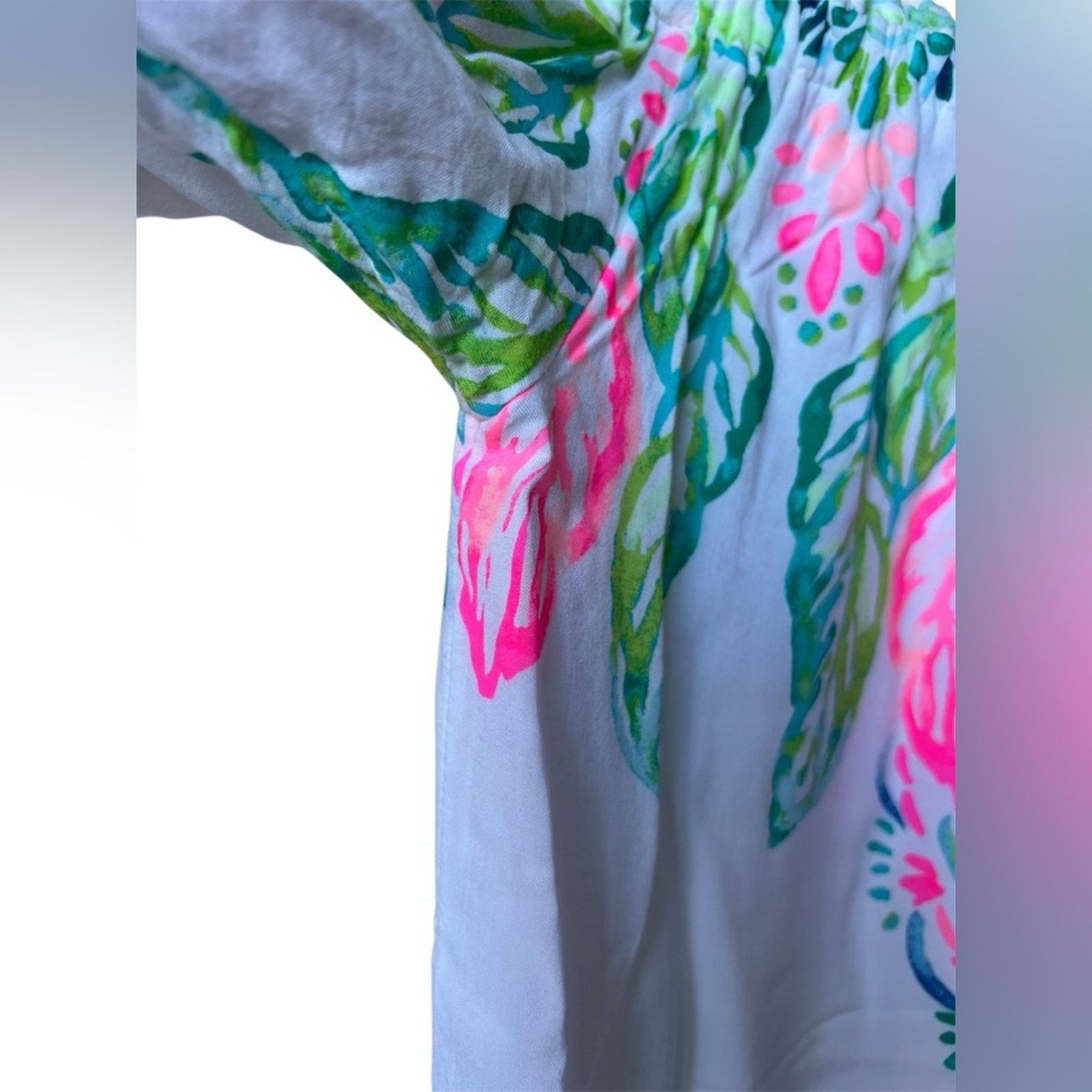 Lilly Pulitzer Lilly Pulitzer Nevie Off the Shoulder Dress Size XS Size XS / US 0-2 / IT 36-38 - 8 Thumbnail