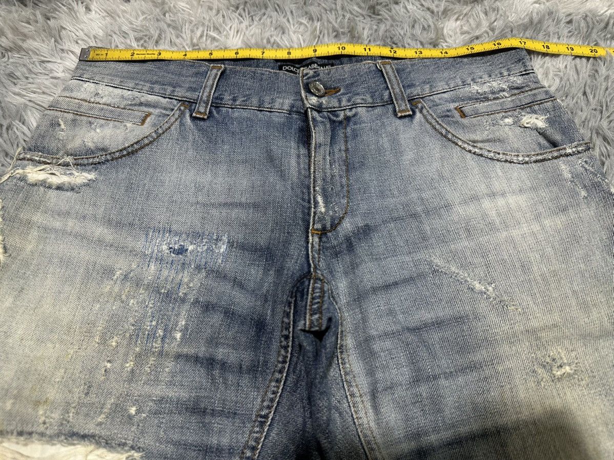 Dolce & Gabbana 🔥Sick Y2K Dolce & Gabbana Shorts Denim Distressed Size US 34 / EU 50 - 13 Thumbnail