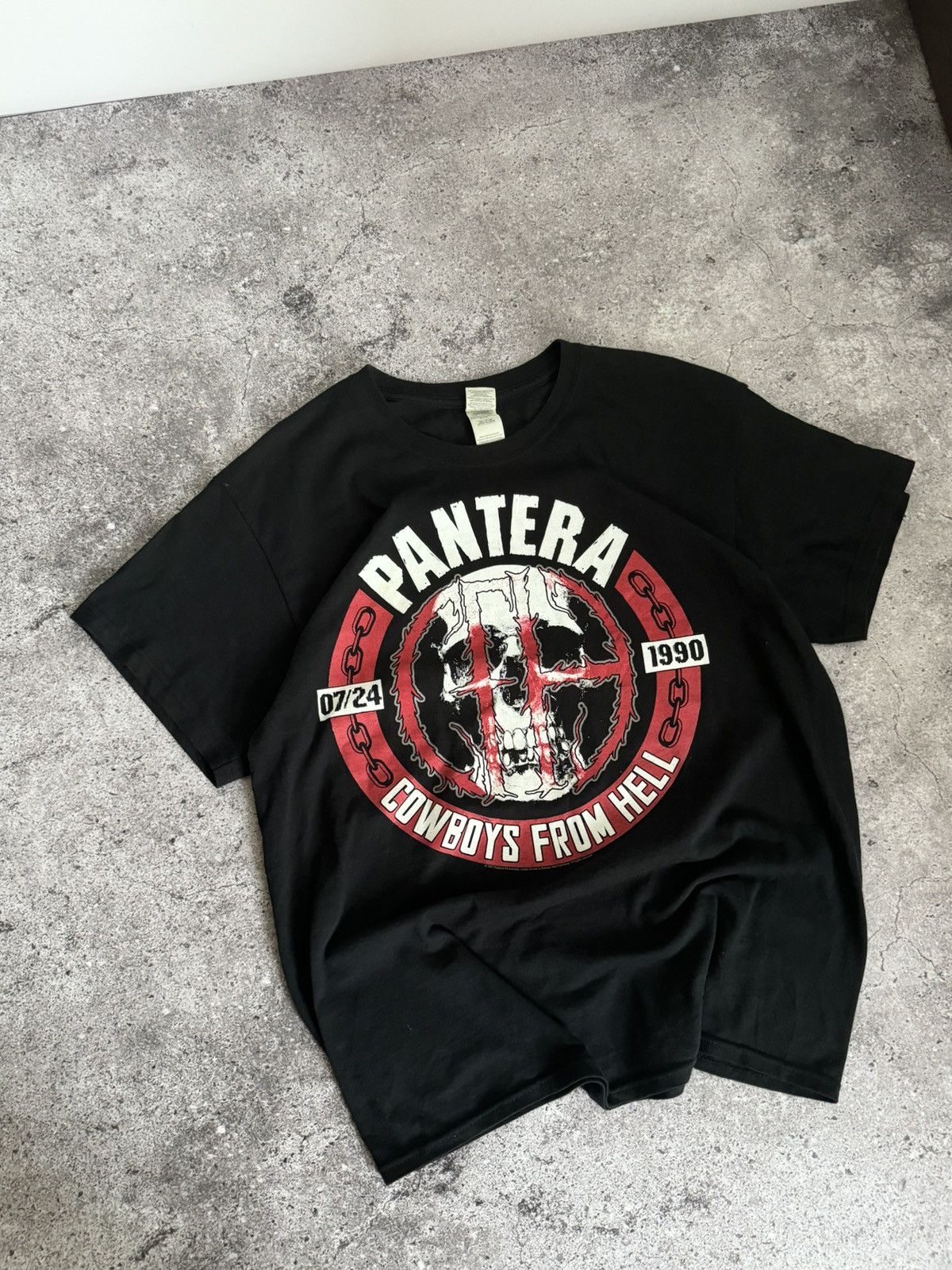 Band Tees × Vintage Vintage Pantera cowboys from hell t-shirt Size US L / EU 52-54 / 3 - 4 Thumbnail