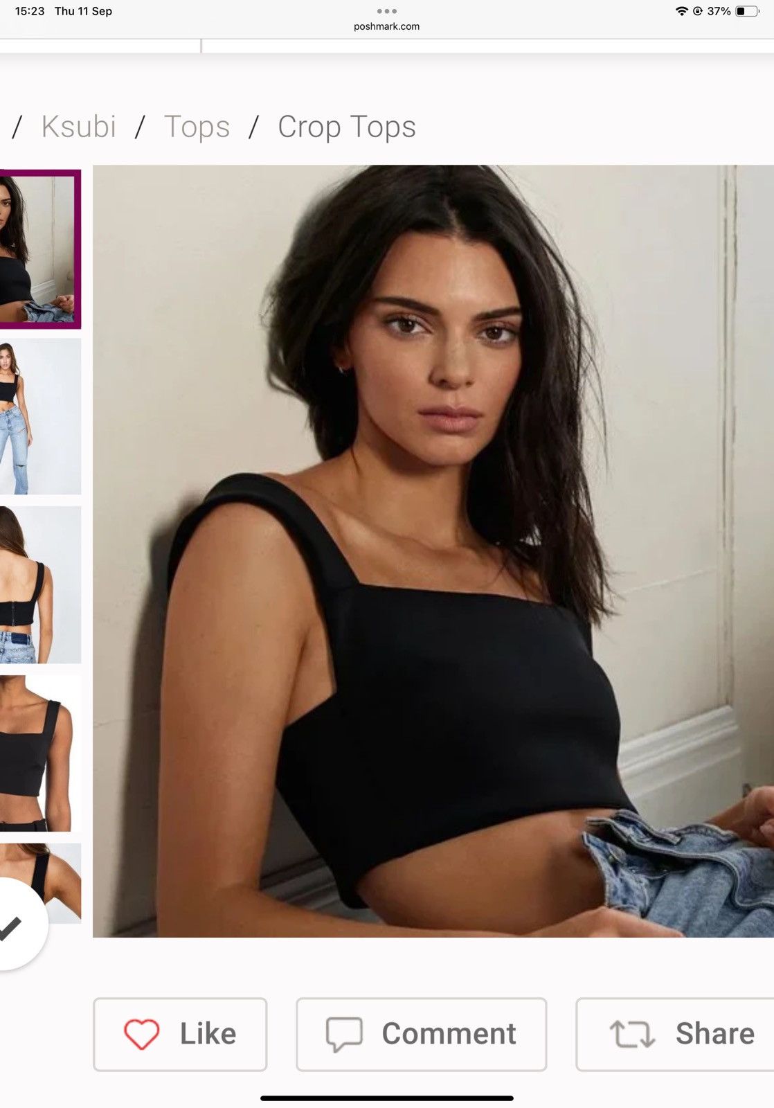 Ksubi Ksubi X Kendall Jenner Racy Crop Top Size XS / US 0-2 / IT 36-38 - 1 Thumbnail