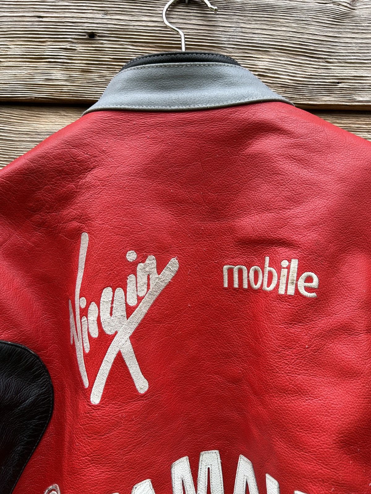 Vintage 90s Vintage Yamaha Racing Virgin Mobile Leather Jacket Size US XXL / EU 58 / 5 - 10 Thumbnail