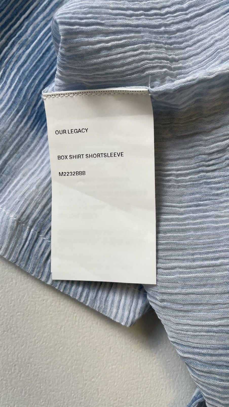 Our Legacy Light Blue Tie Dye Print ‘Box Shirt’ Size US M / EU 48-50 / 2 - 8 Thumbnail