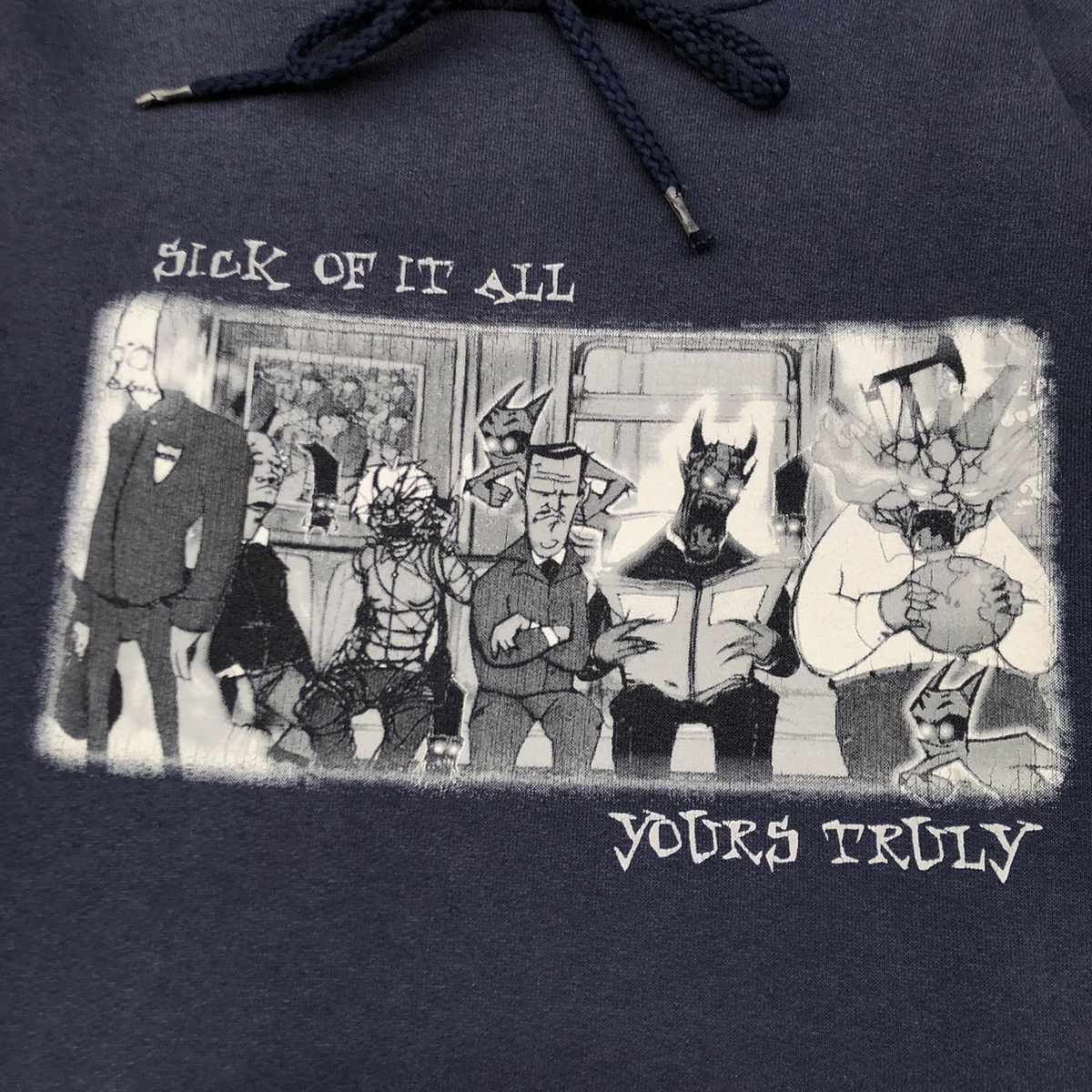 Band Tees × Vintage RARE! Vintage faded Sick of it All "District" Hoodie Size US L / EU 52-54 / 3 - 5 Thumbnail