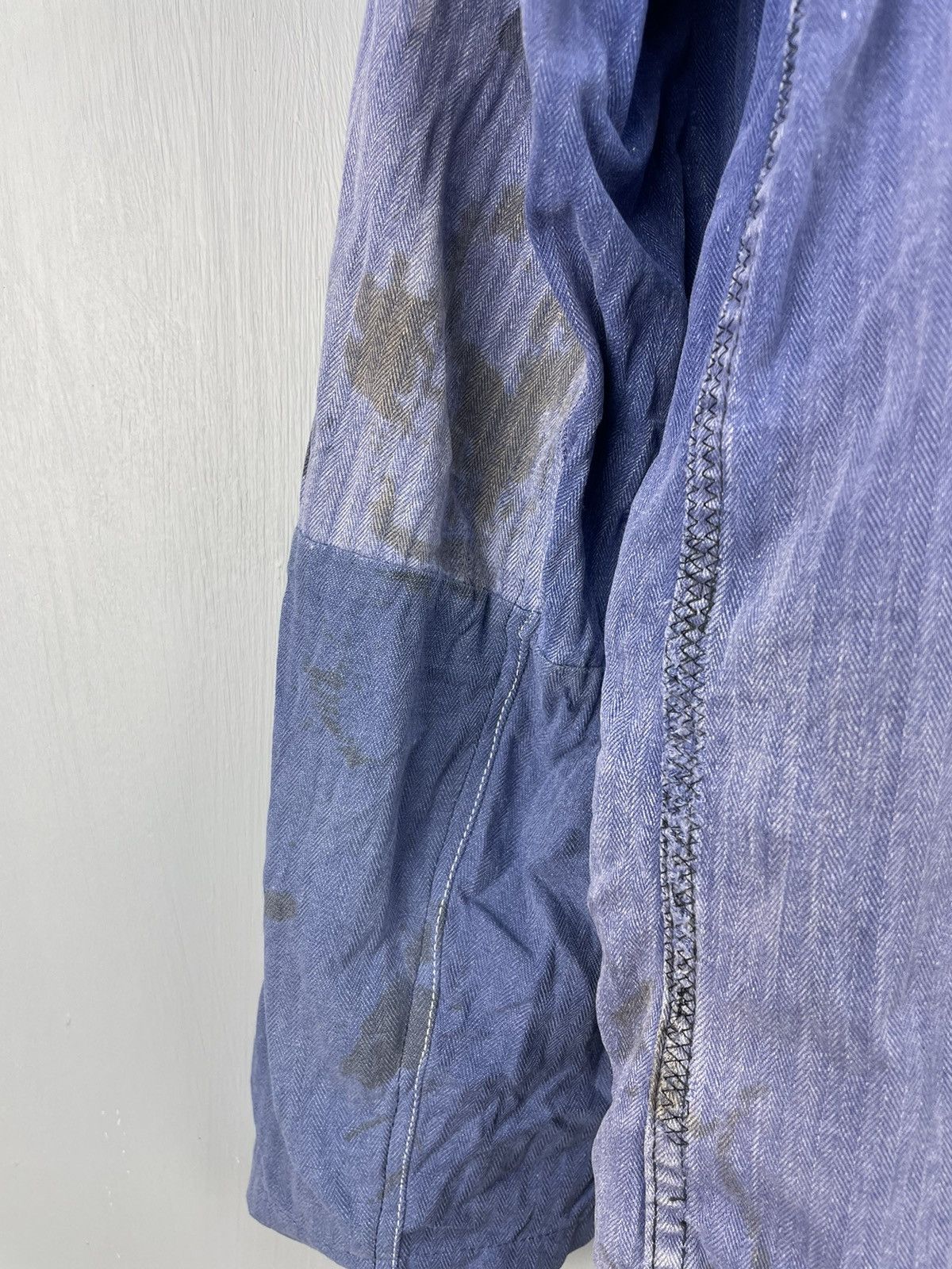 Vintage French Work patchwork faded HBT Witt Weiden