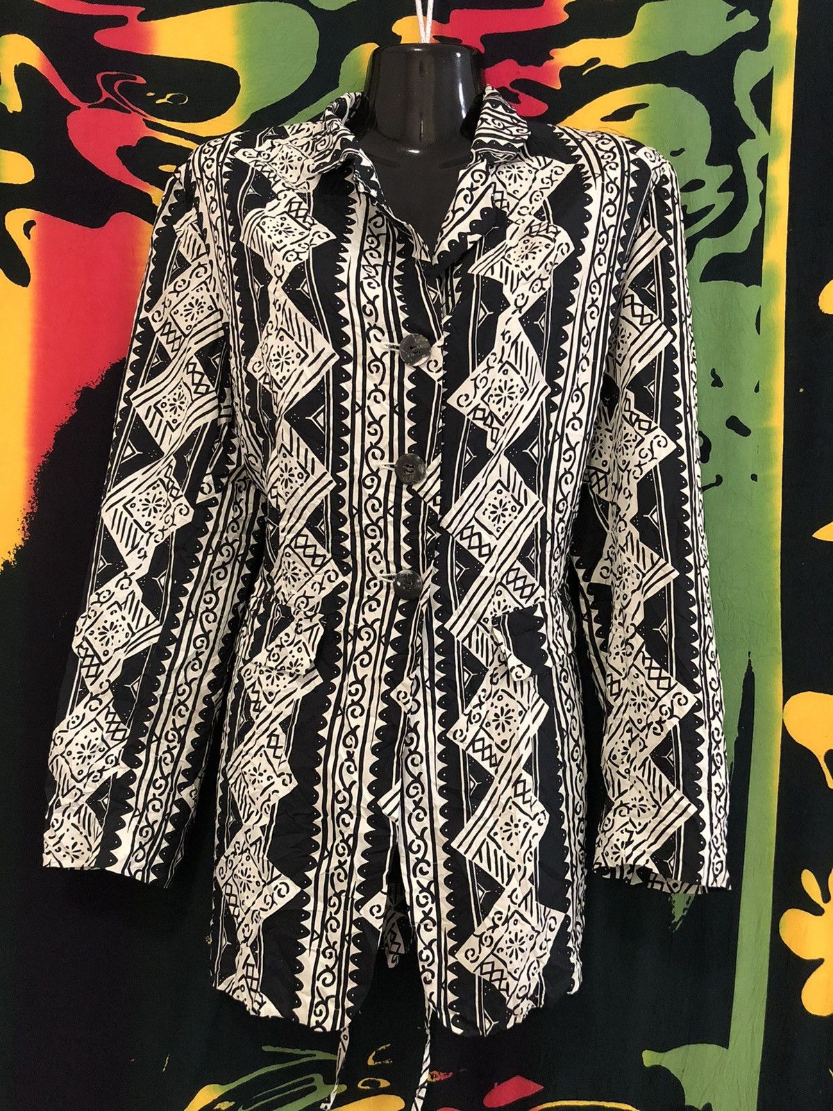 Vintage × Y's × Yohji Yamamoto Vintage 80’s Yohji Yamamoto Arts blouse Size M / US 6-8 / IT 42-44 - 7 Thumbnail