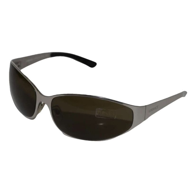 image of Versace Silver Sunglasses, Men's