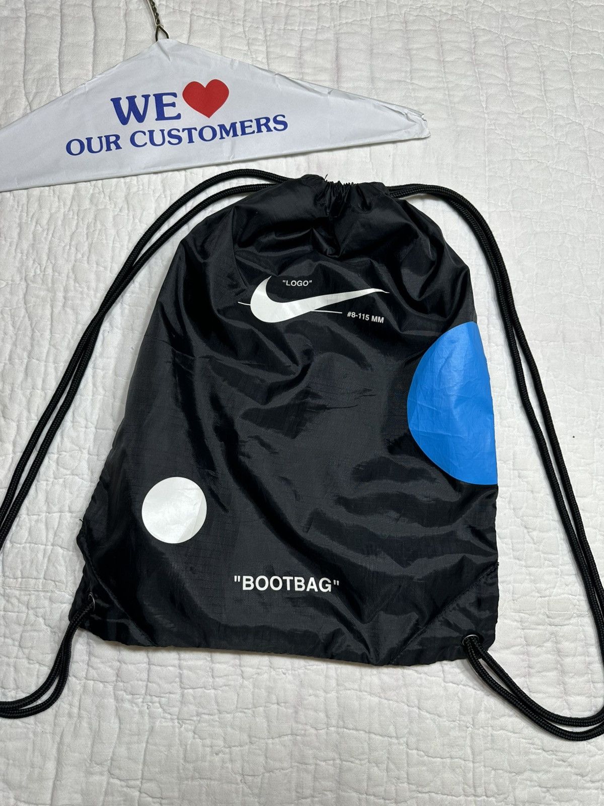 Off white nike boot bag hotsell