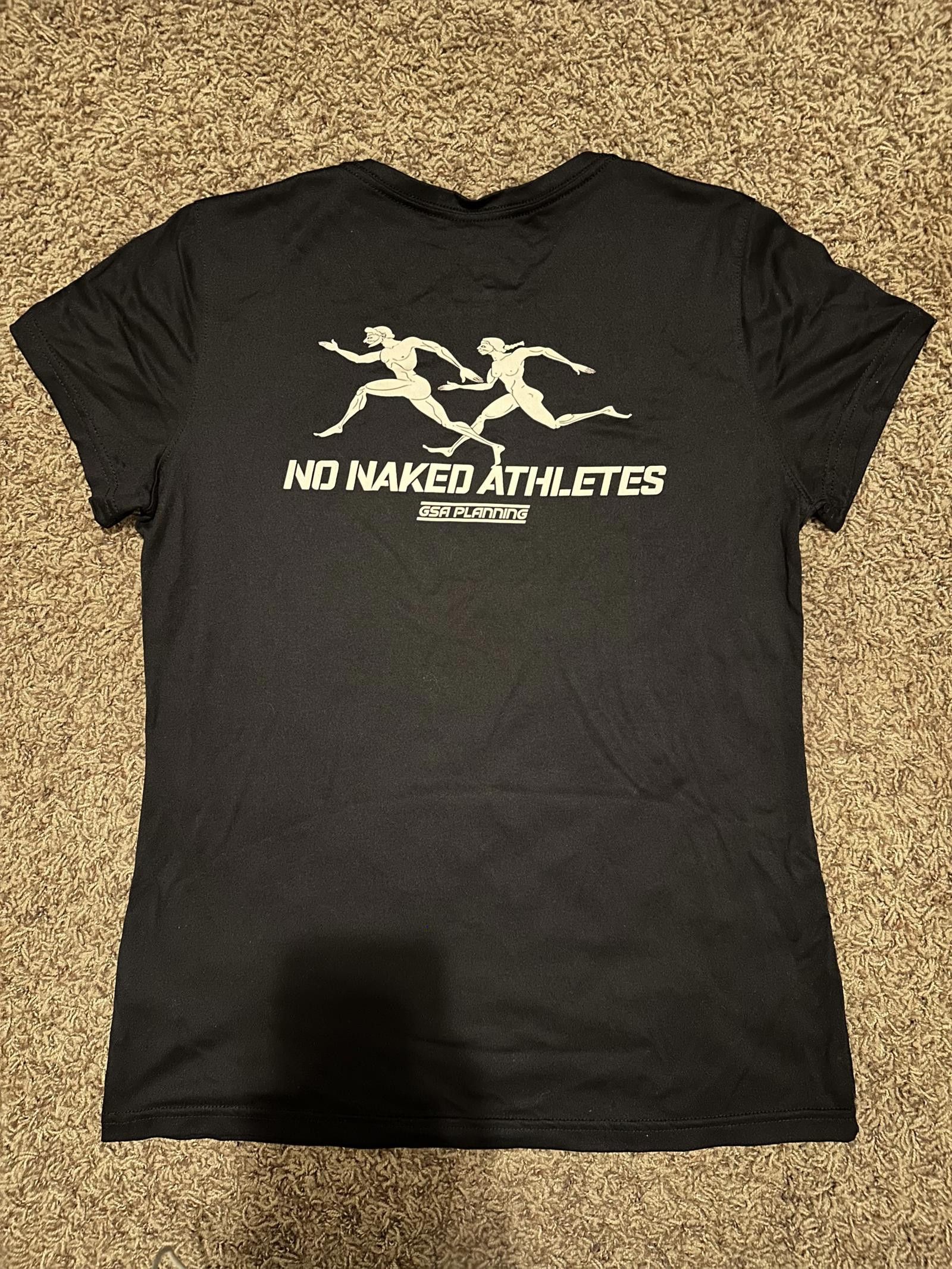 Nike Unrelease Rare Nike Men’s GSA Planning “No Naked Athletes” Black T-Shirt Size US L / EU 52-54 / 3 - 4 Thumbnail