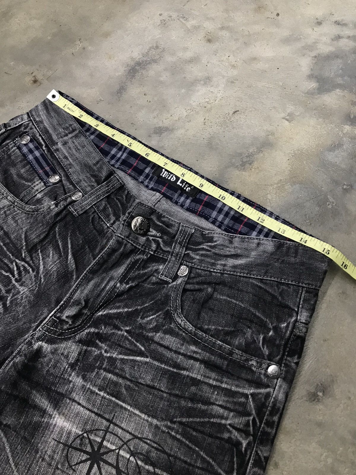 If Six Was Nine japanese brand wild life mud splater jeans undefined Size US 29 - 11 Thumbnail