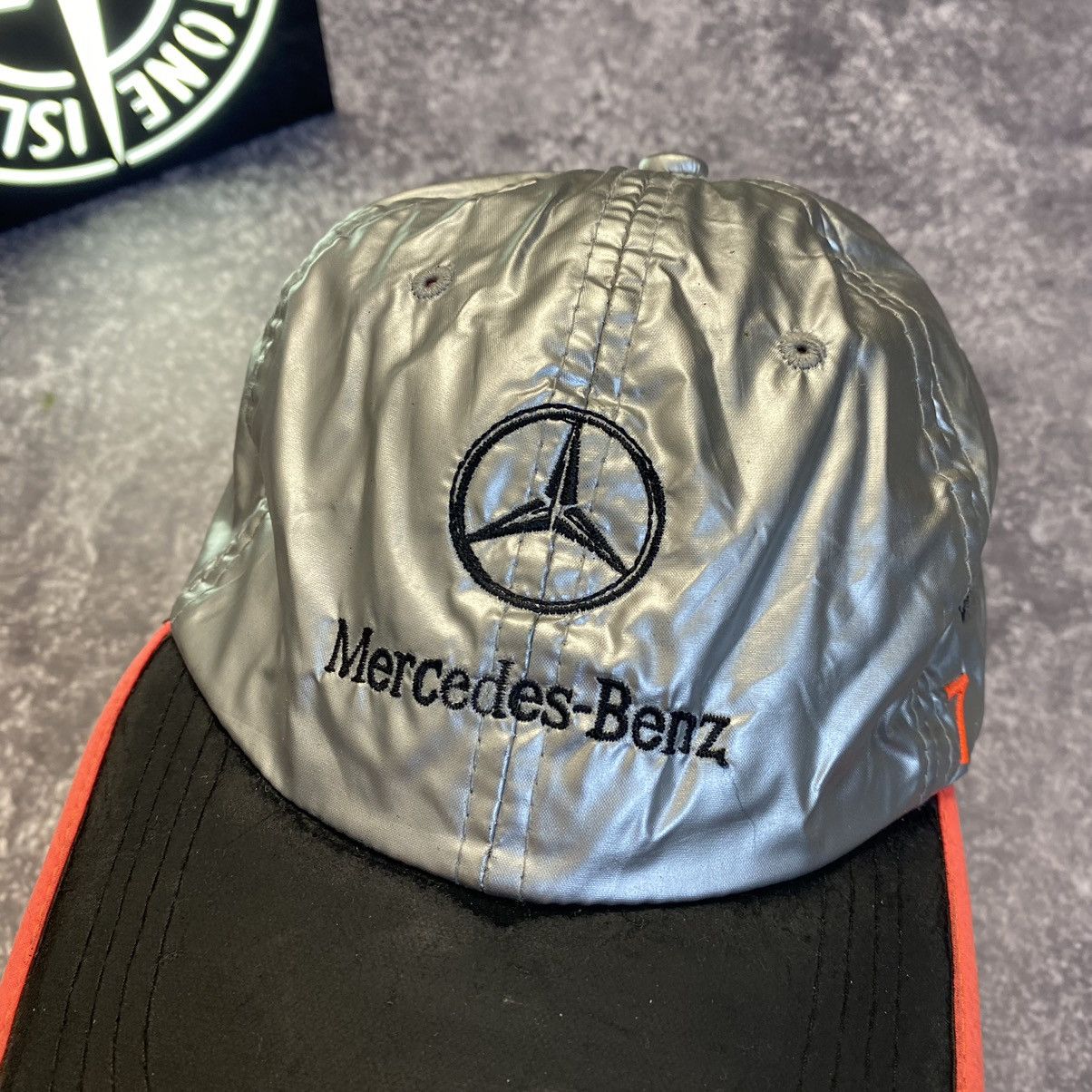 Mercedes-Benz × Vintage Vintage Mercedes Benz Nylon Big Logo racing cap Size ONE SIZE - 3 Thumbnail